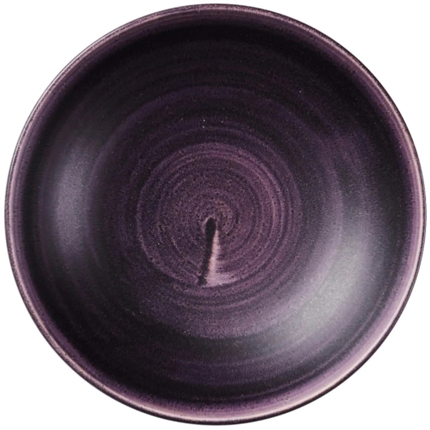 Eleganter Stonecast Teller in Patina Deep Purple, 18.2cm, von Churchill.