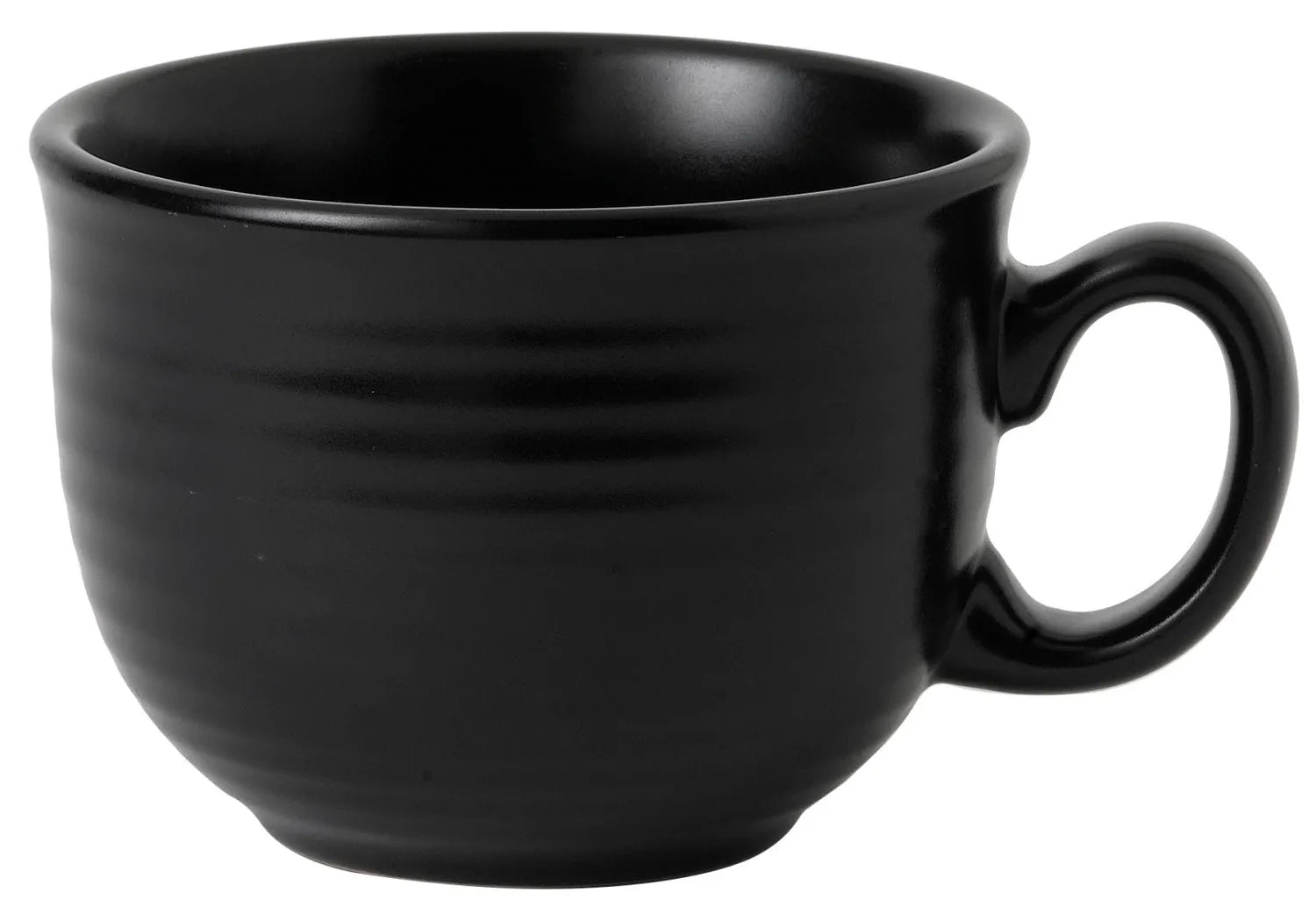 Elegante Evo Jet Tasse von Churchill aus Porzellan, 28cl, H7cm. Ideal für Café au Lait, spülmaschinenfest, stilvoll und langlebig.