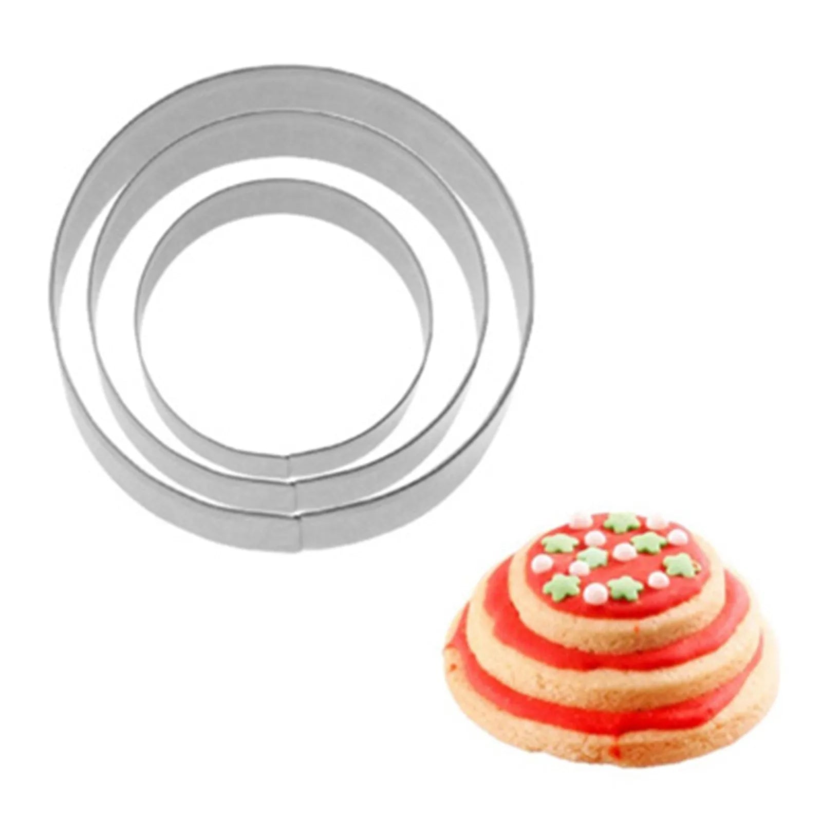 3 Stk. Terrassen-Ausstechformen Ring glatt, D4,5,6cm - KAQTU Design