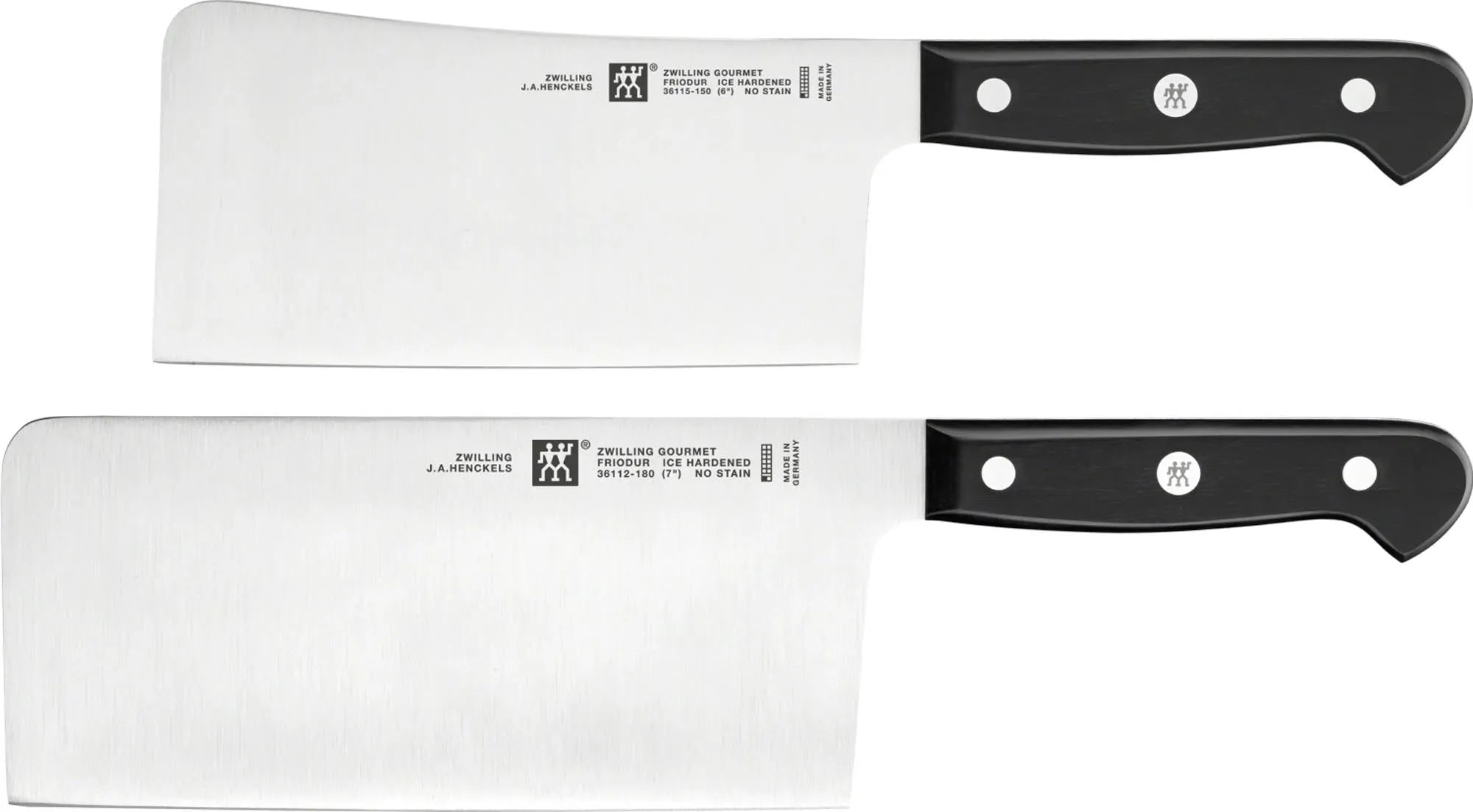 ZWILLING Gourmet Messerset: Hochwertige Koch- und Hackmesser aus rostfreiem Stahl, ideal für präzises Schneiden und Hacken. 20% Rabatt!