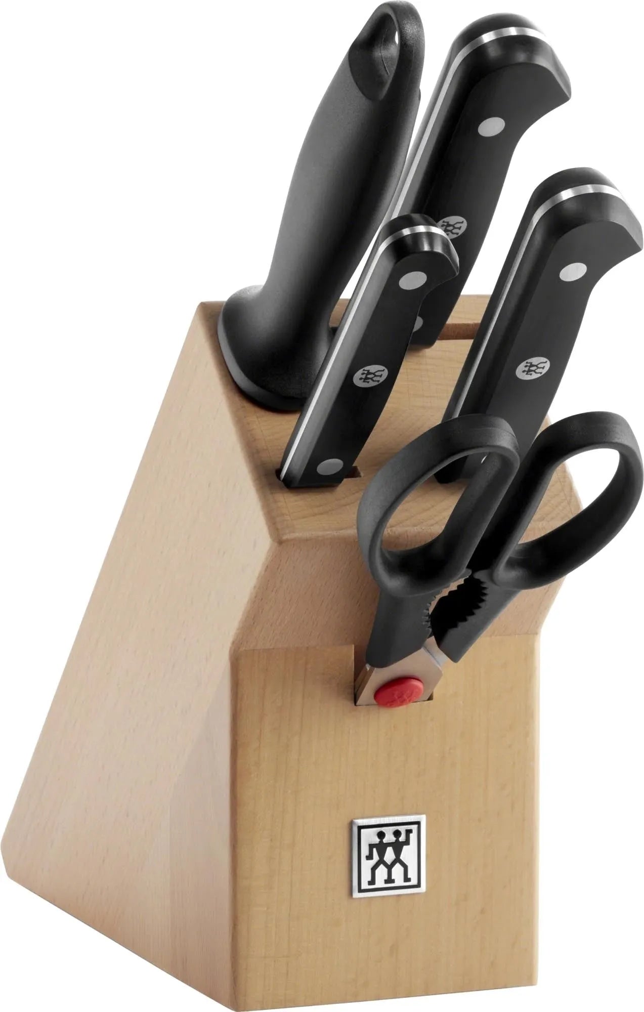 Zwilling Gourmet Messerblock 6-tlg. Natur (Promo 20), Küchenmesser, KAQTU Design