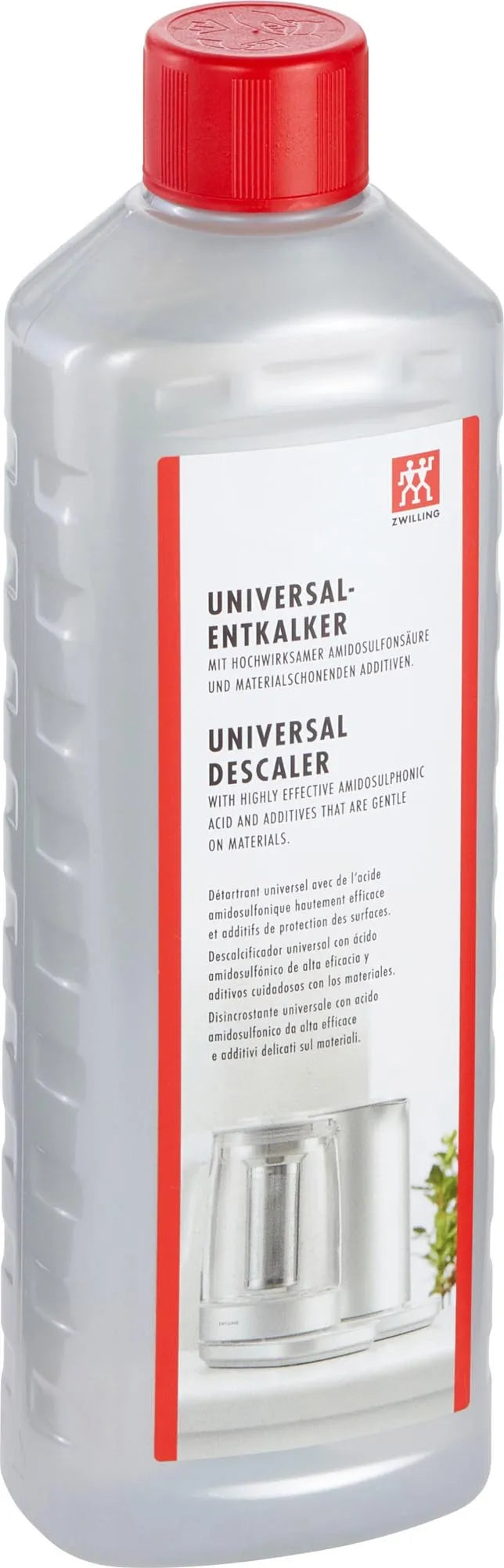 Effektiver 500ml Entkalker von Zwilling: Entfernt Kalkablagerungen in Kaffeemaschinen & Wasserkochern, schützt & verlängert Gerätelebensdauer.