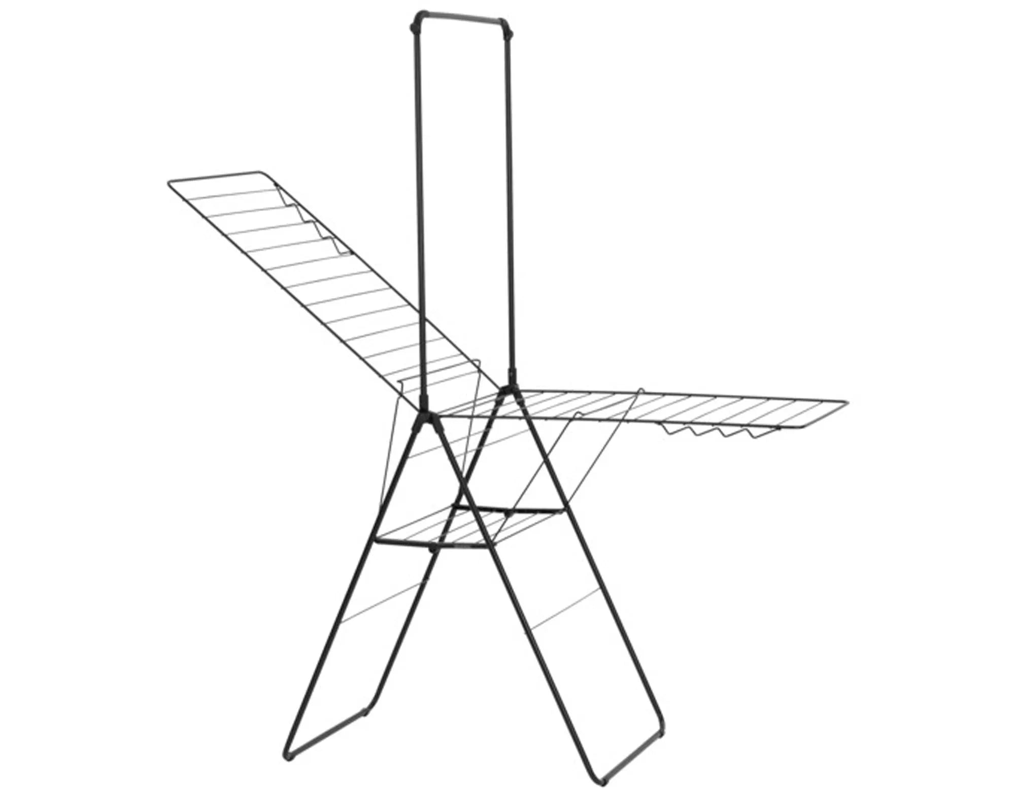 Der BRABANTIA HangOn Wäschetrockner bietet 25 m Trockenlänge, robusten Stahlbau, knitterfreies Trocknen und platzsparendes Design.