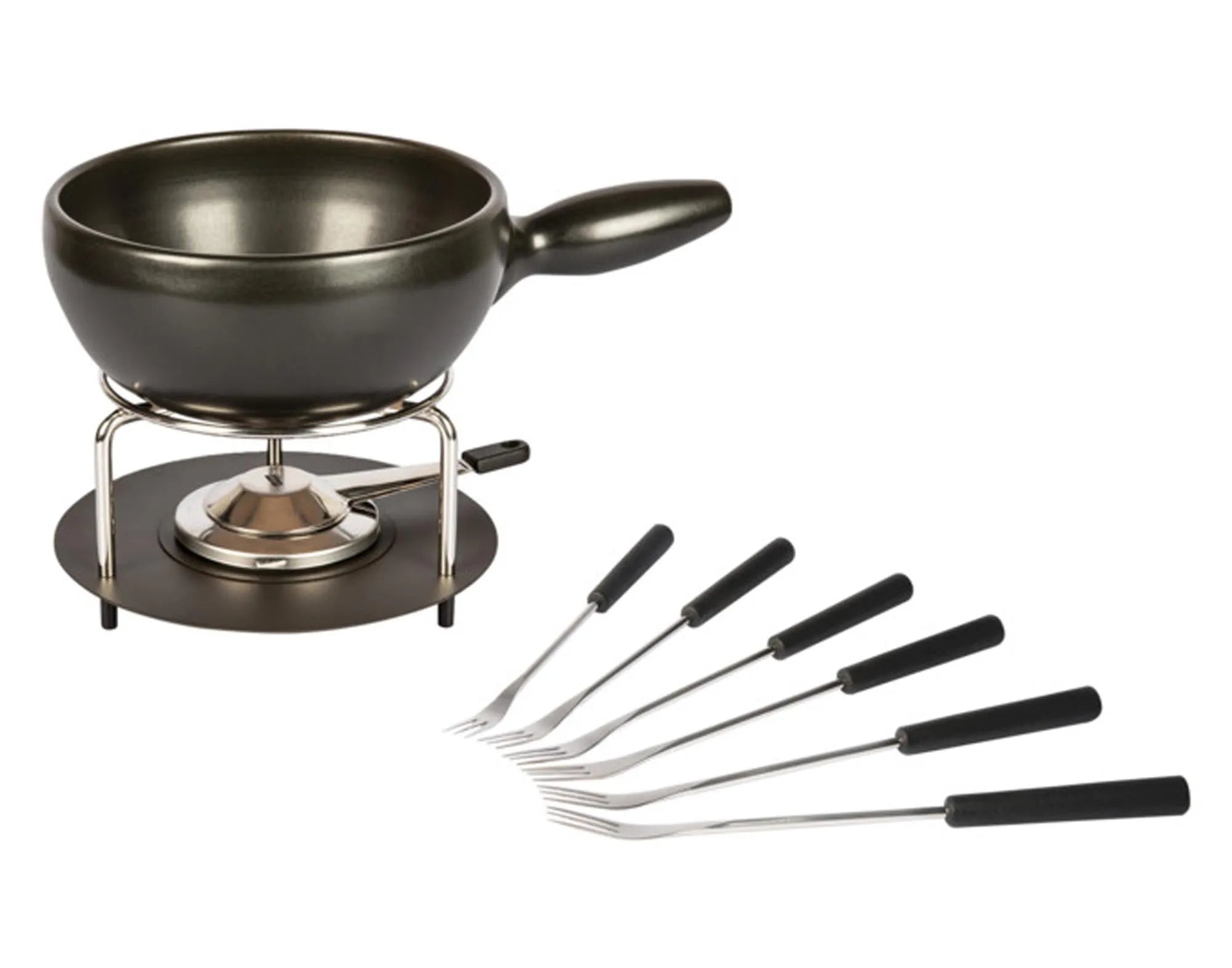 Elegantes STÖCKLI Käsefondue-Set Aragon, 2 l: Perfekte Wärmeverteilung, Antihaft, stilvolles Design für gesellige Fondue-Abende.