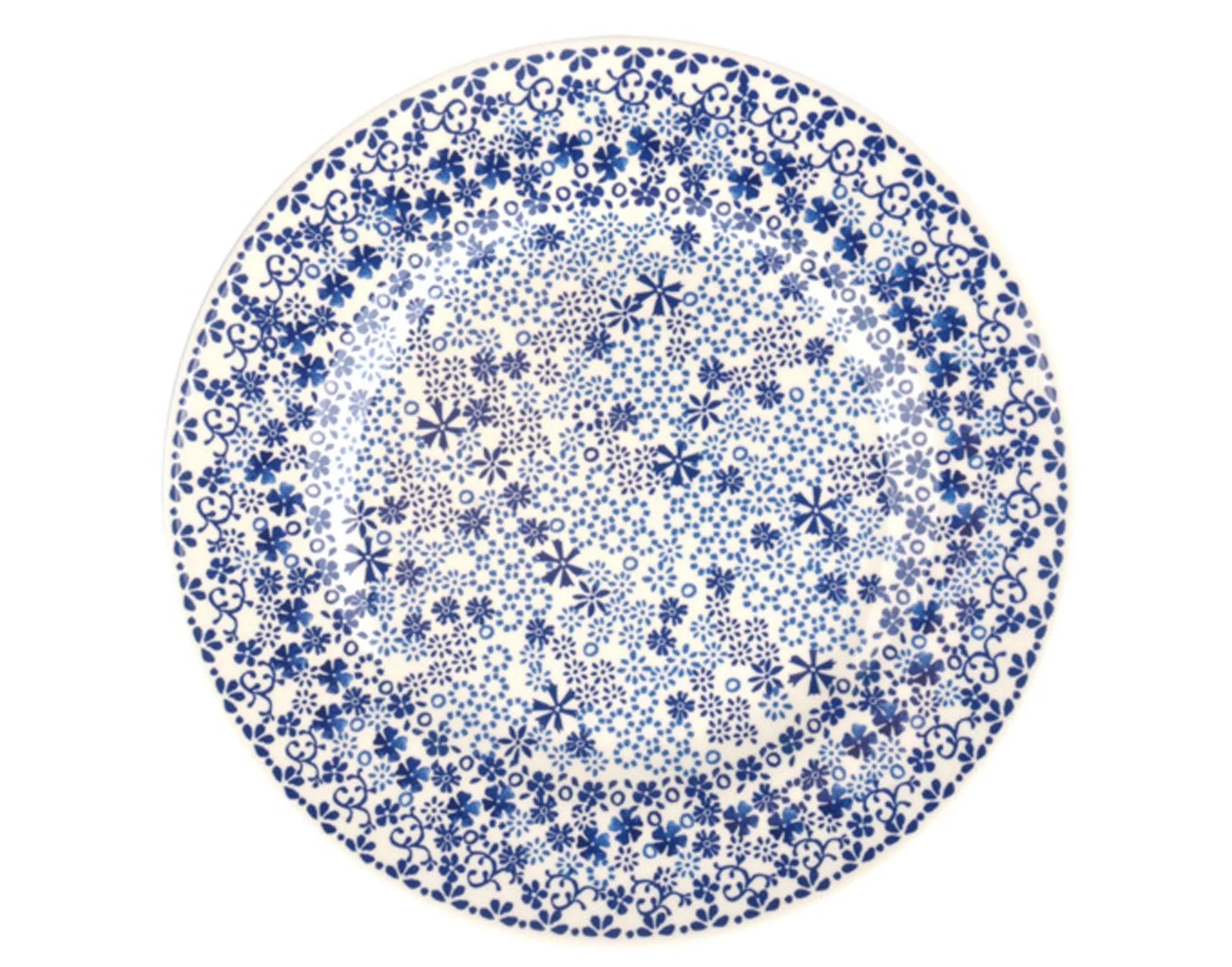 Teller Indigo Lace ø 25.3 cm in  präsentiert im Onlineshop von KAQTU Design AG. Teller ist von BUNZLAU CASTLE