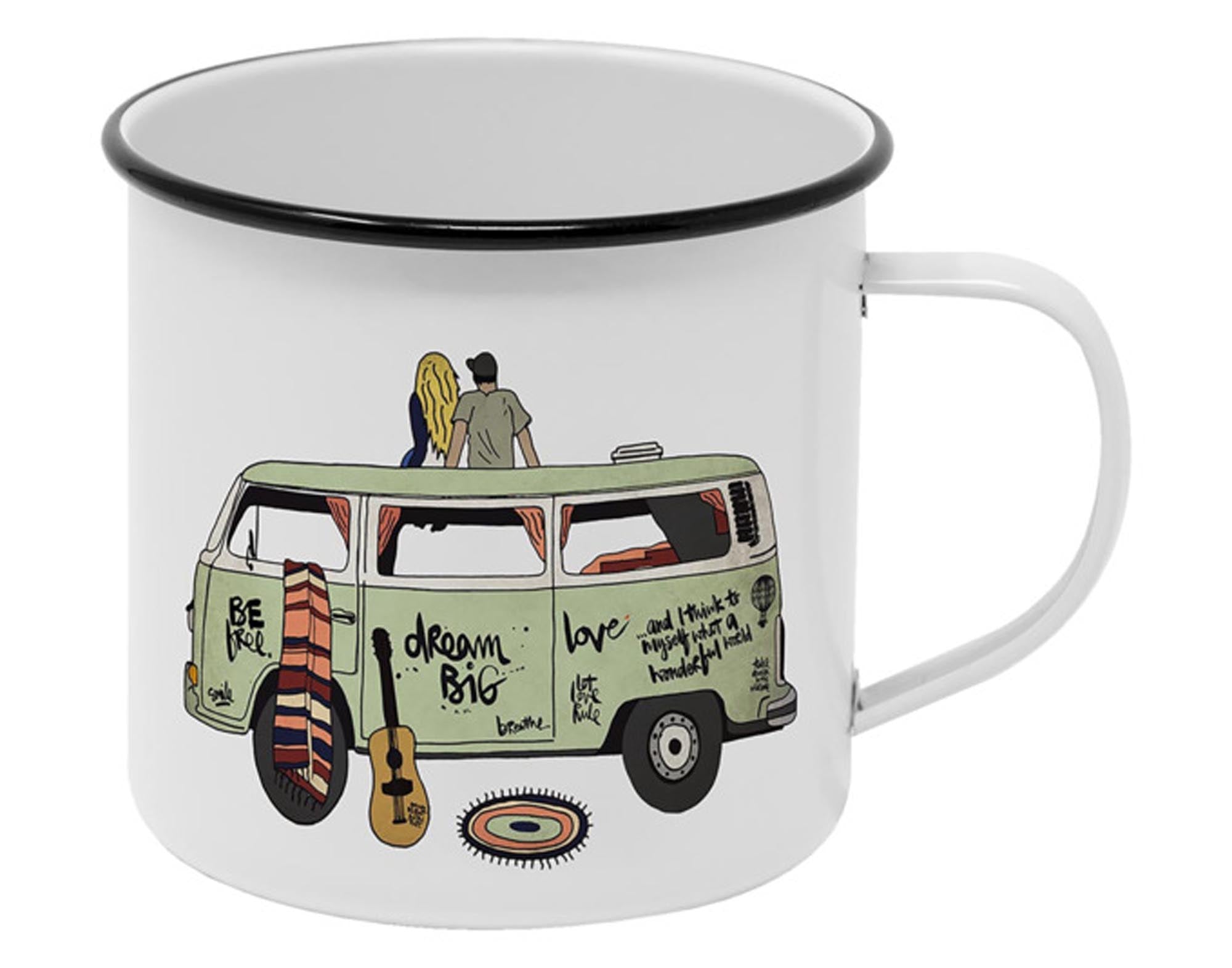 Happy Metal Mug Freedom in  präsentiert im Onlineshop von KAQTU Design AG. Glas ist von PPD