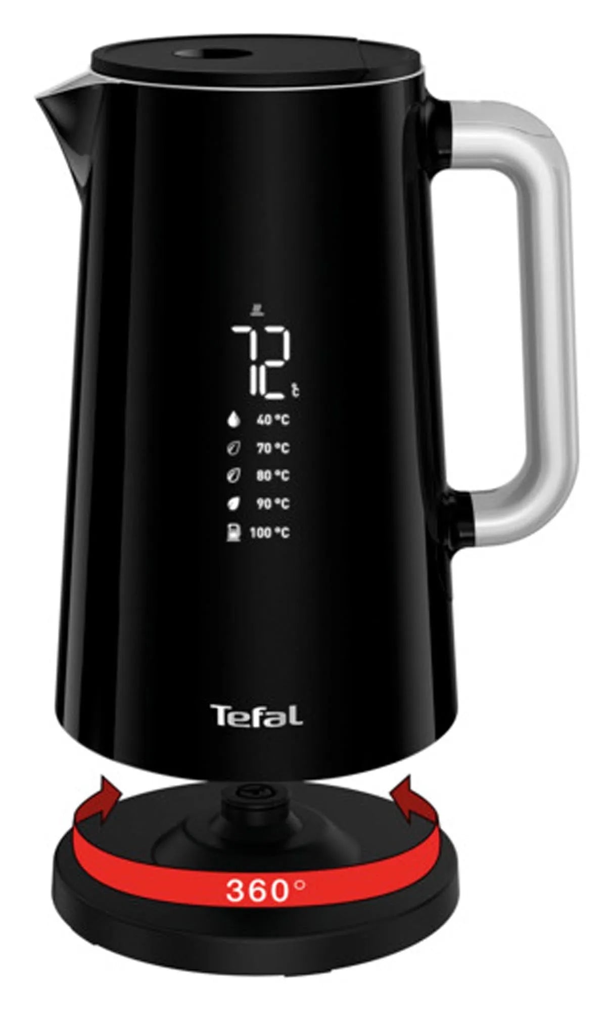 TEFAL Smart'n Light: Innovativer 1.7l Wasserkocher mit LED-Display.