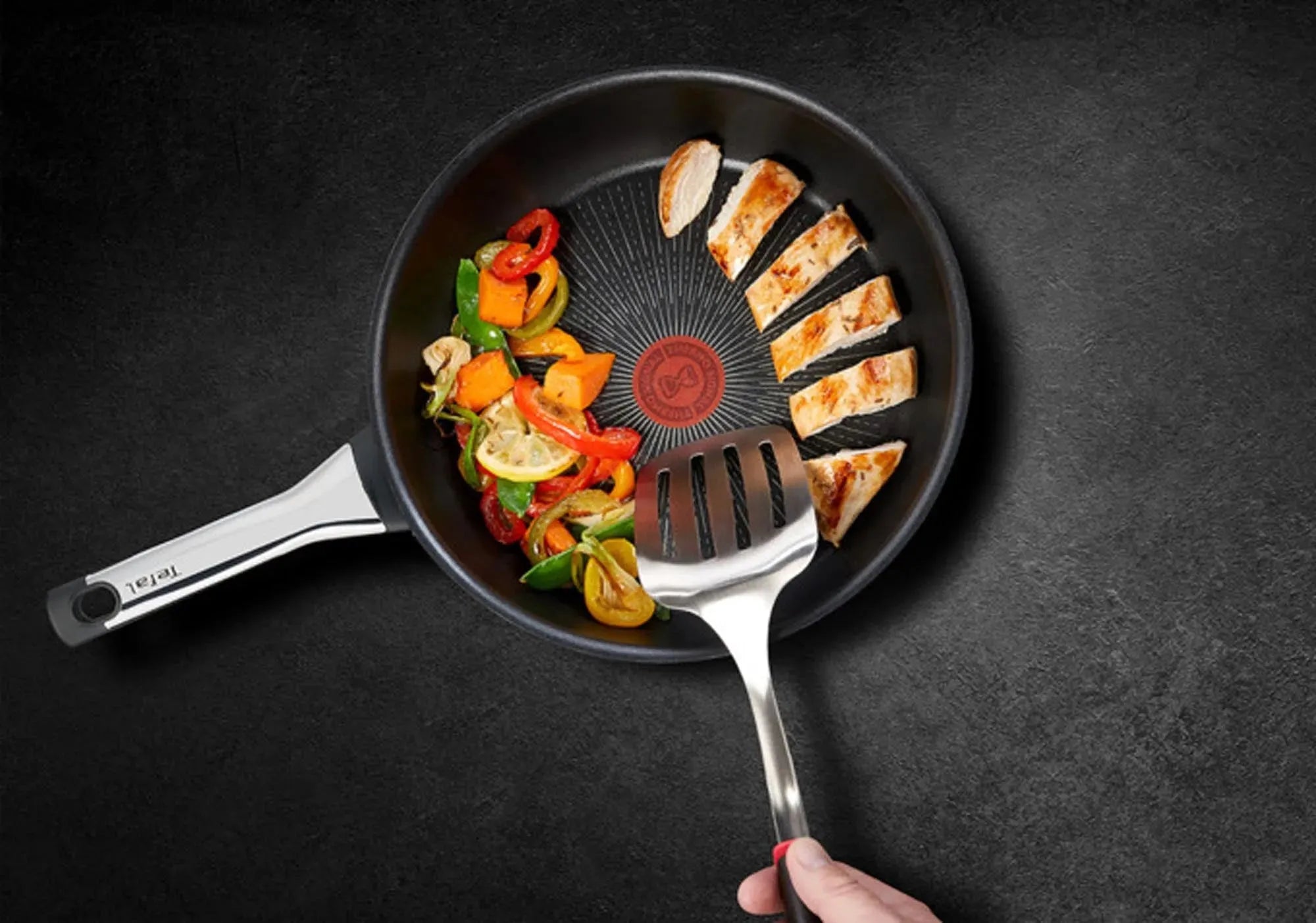 TEFAL Bratpfanne Excellence ø 28 cm: Antihaft, gleichmäßige Hitze, für alle Herdarten, ideal für gesundes Braten.