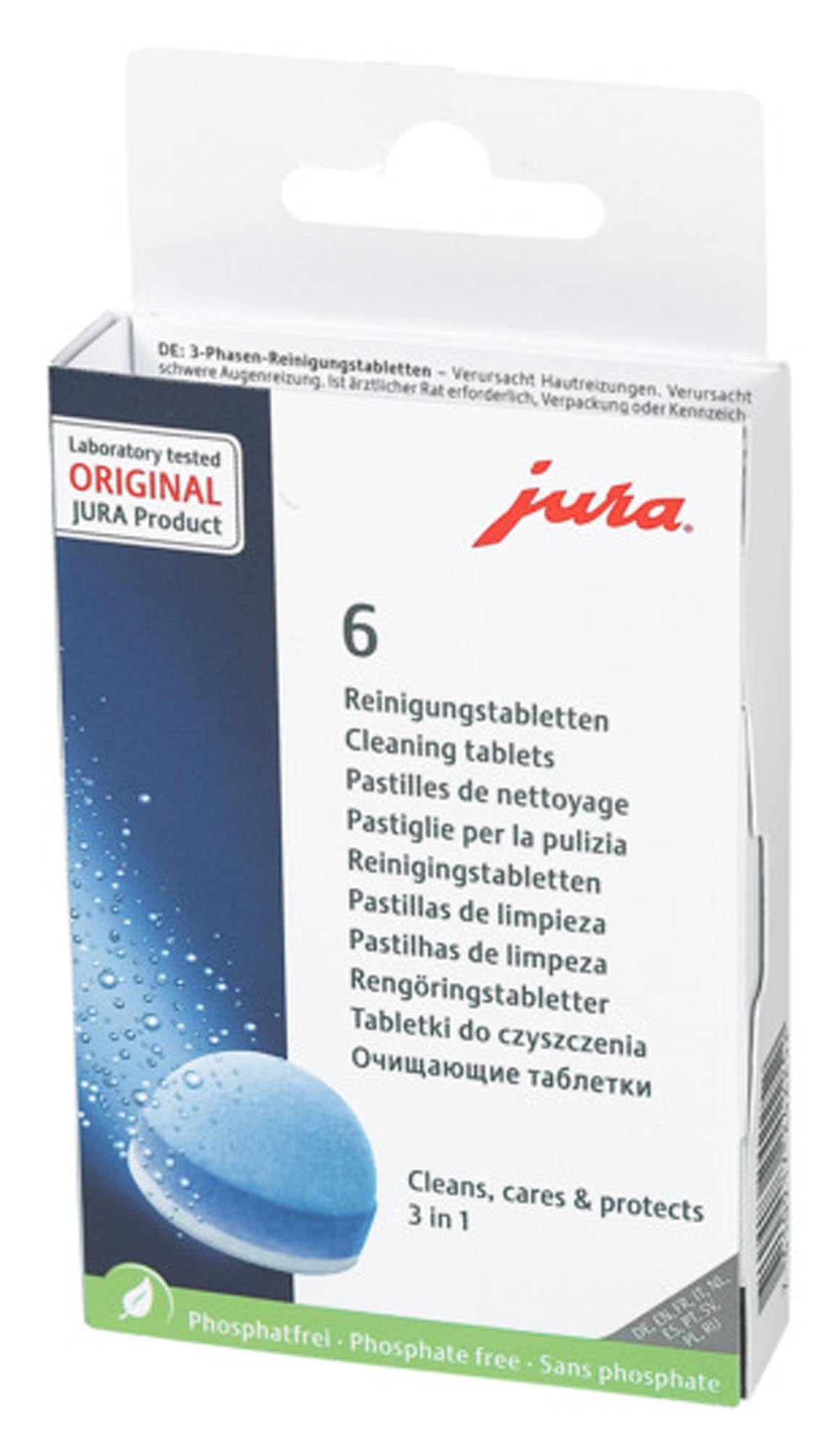 Reinigungstabletten 3 Phasen 6 Stück in  präsentiert im Onlineshop von KAQTU Design AG. Reinigungsmittel ist von JURA