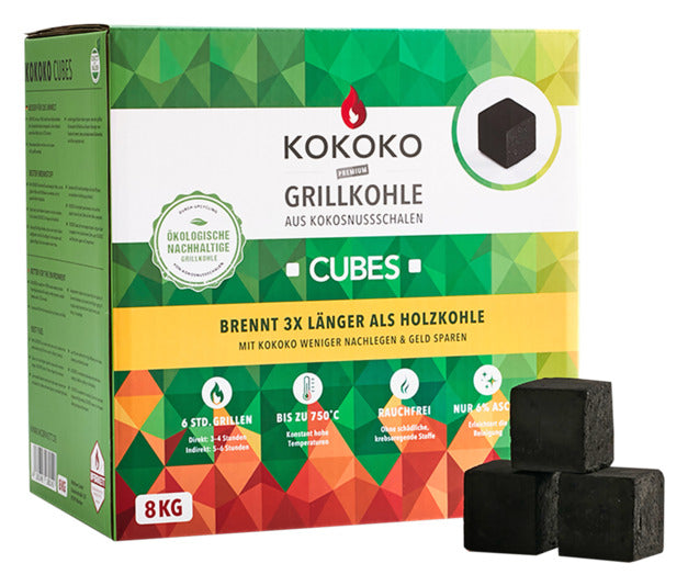 Grillkohle Kokoko Cubes 8 kg in  präsentiert im Onlineshop von KAQTU Design AG. Grillzubehör ist von MCBRIKETT