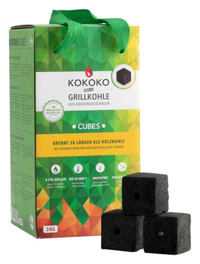 Grillkohle Kokoko Cubes 3 kg in  präsentiert im Onlineshop von KAQTU Design AG. Grillzubehör ist von MCBRIKETT