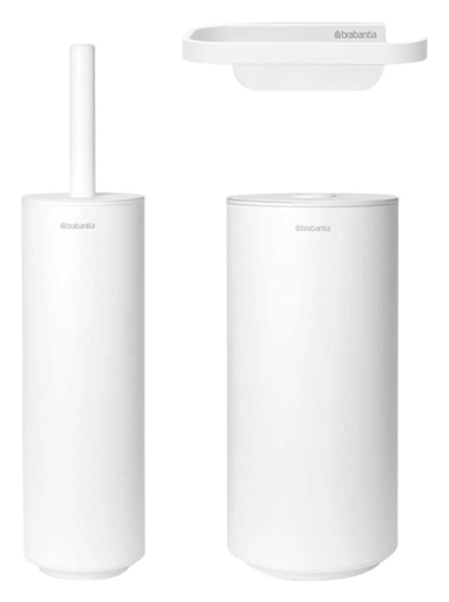 Toiletten-Set MindSet 3-teilig in Weiss präsentiert im Onlineshop von KAQTU Design AG. Badzubehör ist von BRABANTIA