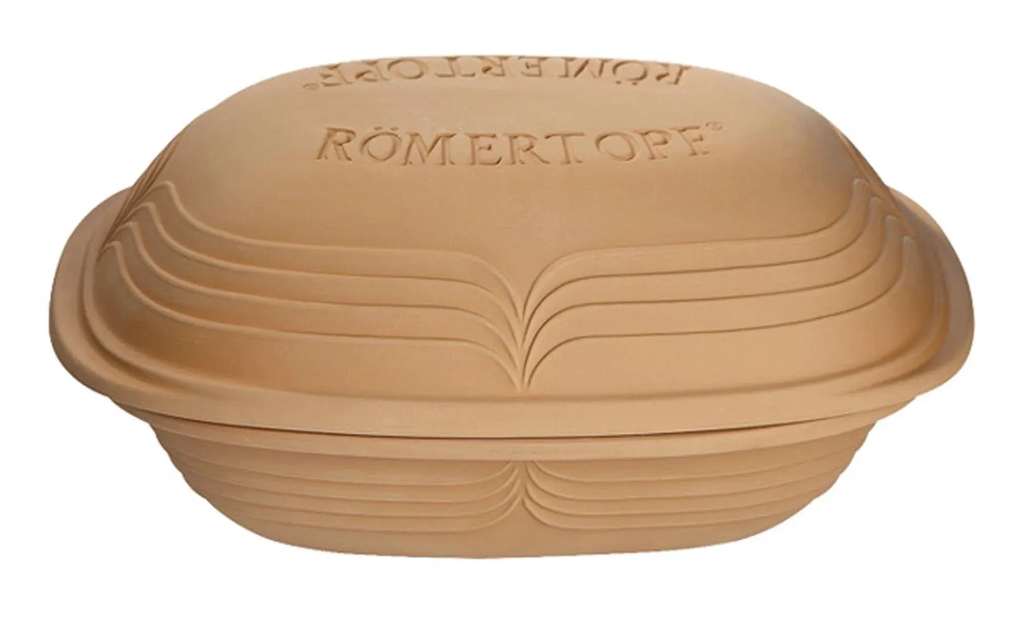 Römertopf Modern Look: Hochwertiger Tonbräter für 4 Personen, ideal für gesunde, aromatische Gerichte. Vielseitig, pflegeleicht, modern.