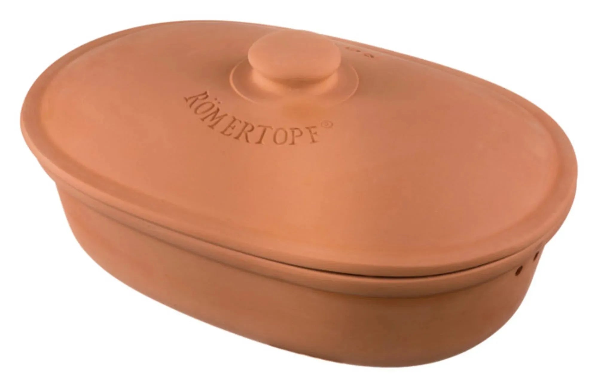 Brottopf Maxi oval 40x28 cm in terracotta präsentiert im Onlineshop von KAQTU Design AG. Brotkorb ist von RÖMERTOPF