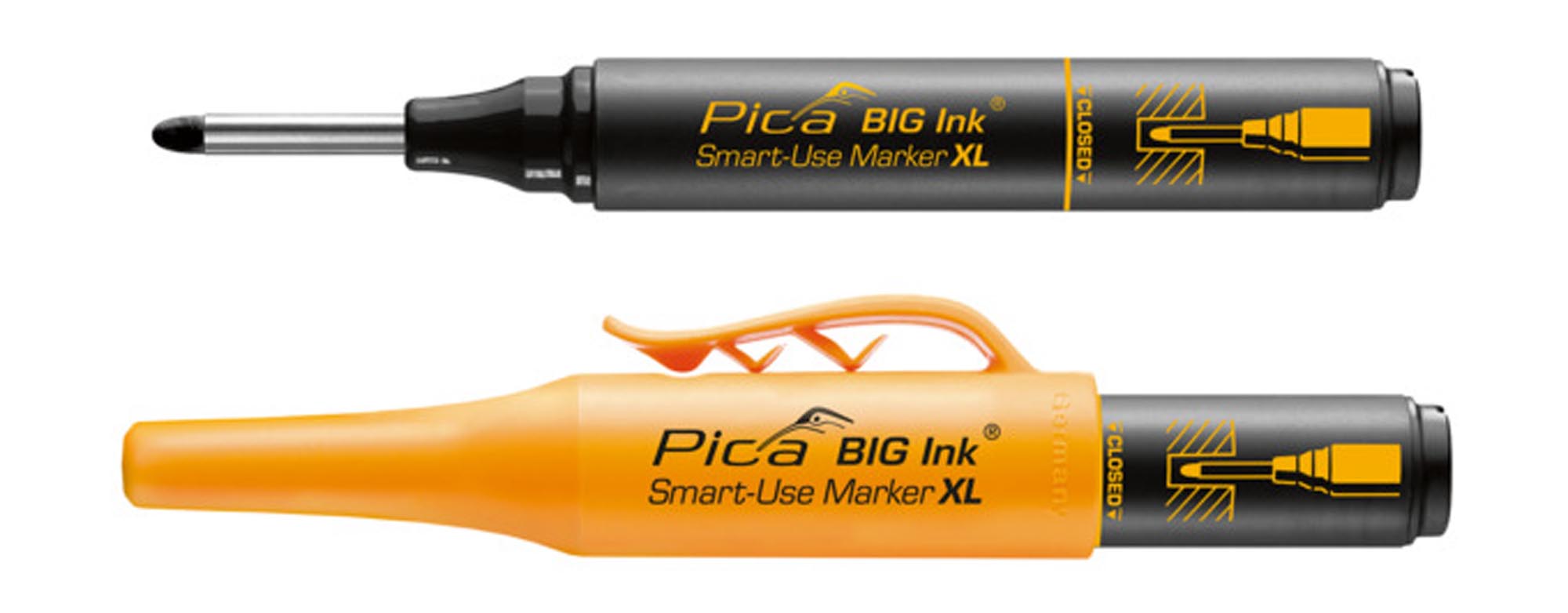 Tieflochmarker Big Ink schwarz in  präsentiert im Onlineshop von KAQTU Design AG. Büromaterial ist von PICA