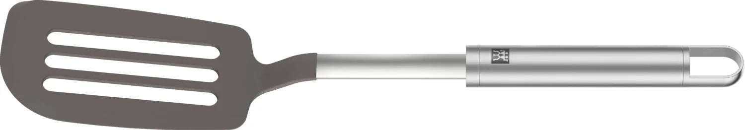 Der Zwilling Pro Wender aus Silikon und Edelstahl ist ideal zum Wenden und Servieren. Hitzebeständig, kratzfrei und spülmaschinenfest.