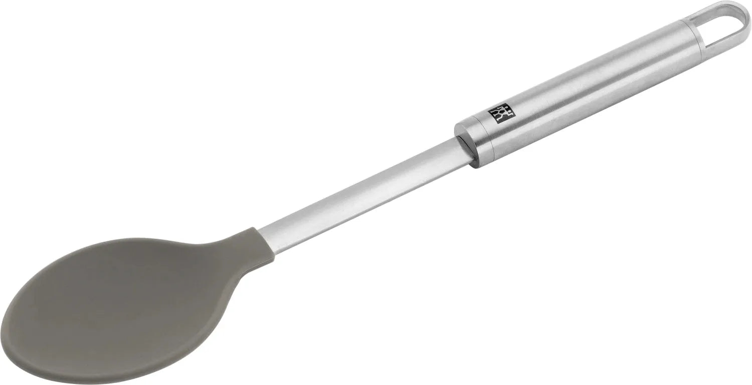 Zwilling Pro Kochlöffel: 35,5 cm, Silikon & Edelstahl, hitzebeständig bis 230°C, ergonomisch, spülmaschinenfest, ideal zum Wenden & Servieren.