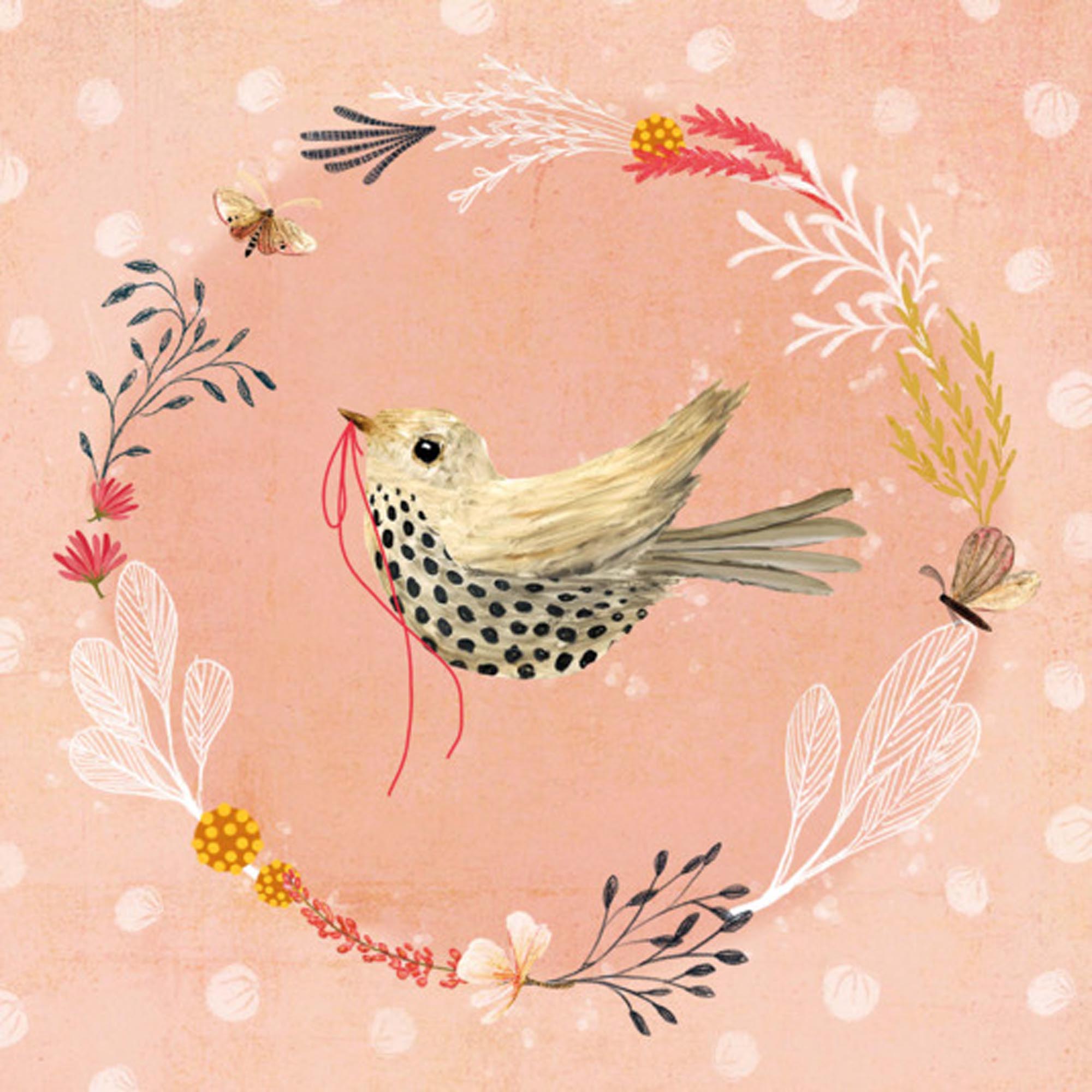 Servietten Bird Romance 33x33 cm in  präsentiert im Onlineshop von KAQTU Design AG. Servietten ist von PPD