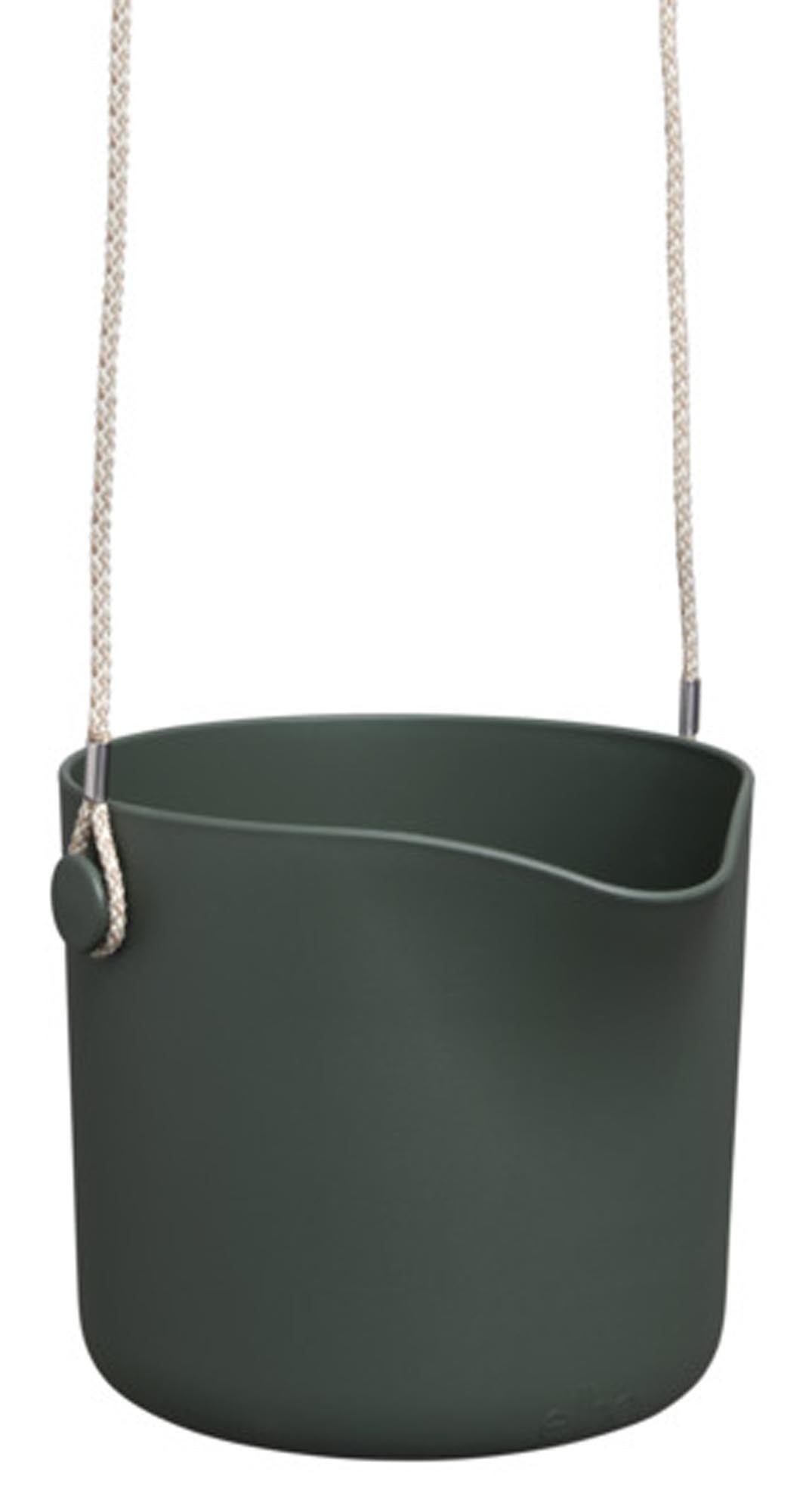 Balkonkasten swing ø 18 cm leaf green in  präsentiert im Onlineshop von KAQTU Design AG. Balkonkiste ist von ELHO