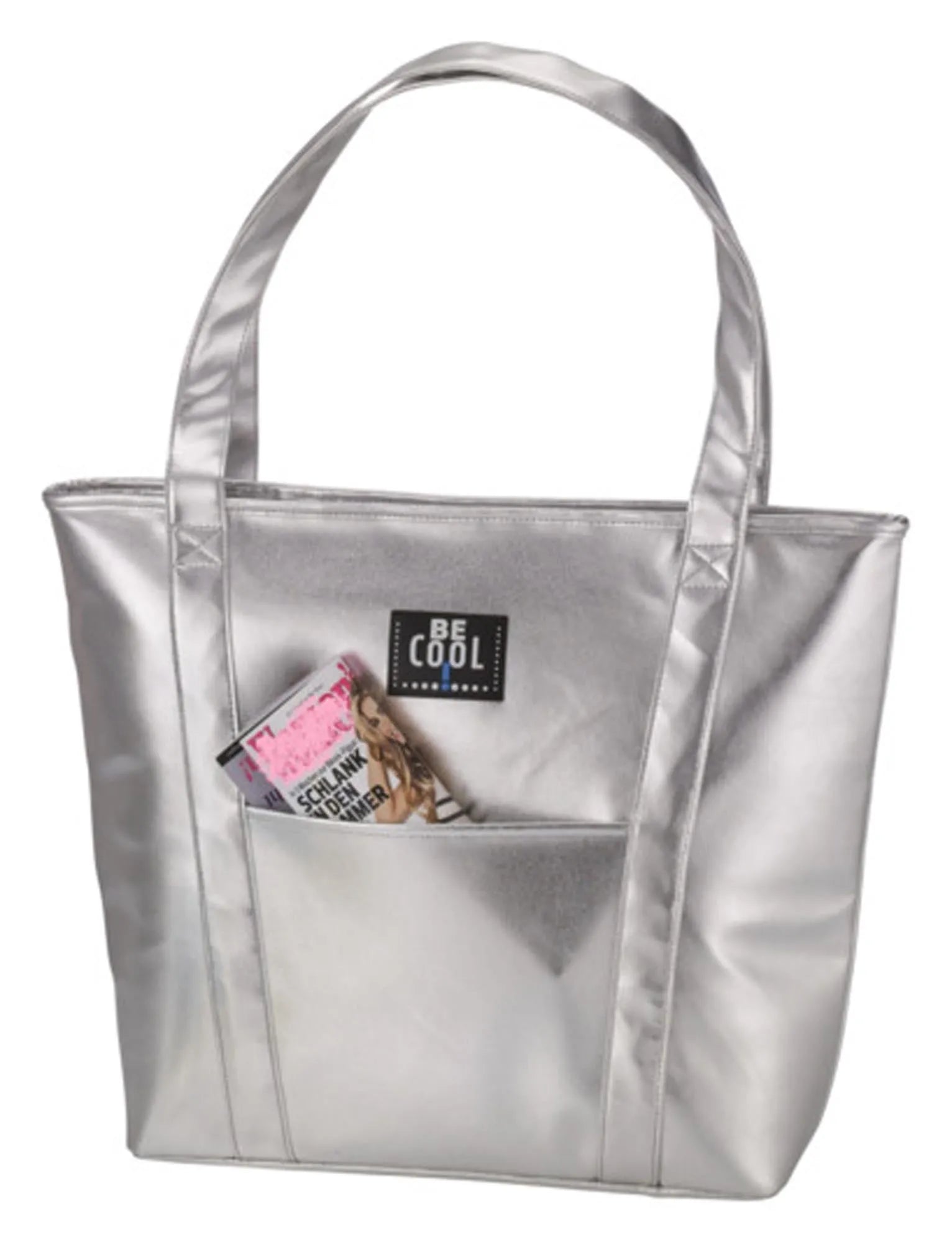 Die BE COOL Kühltasche Silver 22l: robust, isolierend, wasserabweisend, ideal für frische Lebensmittel und kühle Getränke unterwegs.