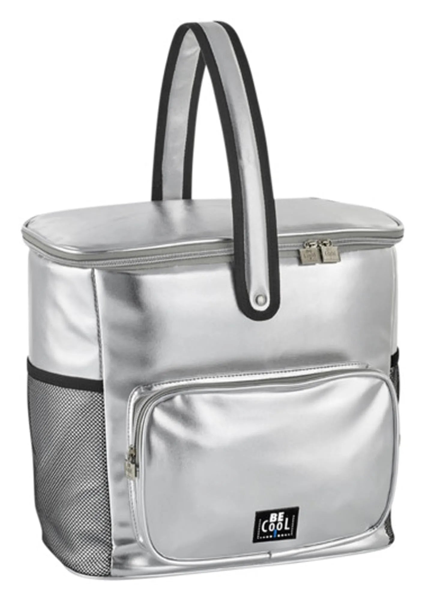 Elegante BE COOL Kühltasche Silver 17.5l: Perfekte Isolierung, 17.5L Kapazität, ideal für Picknicks, Strand & Einkäufe.