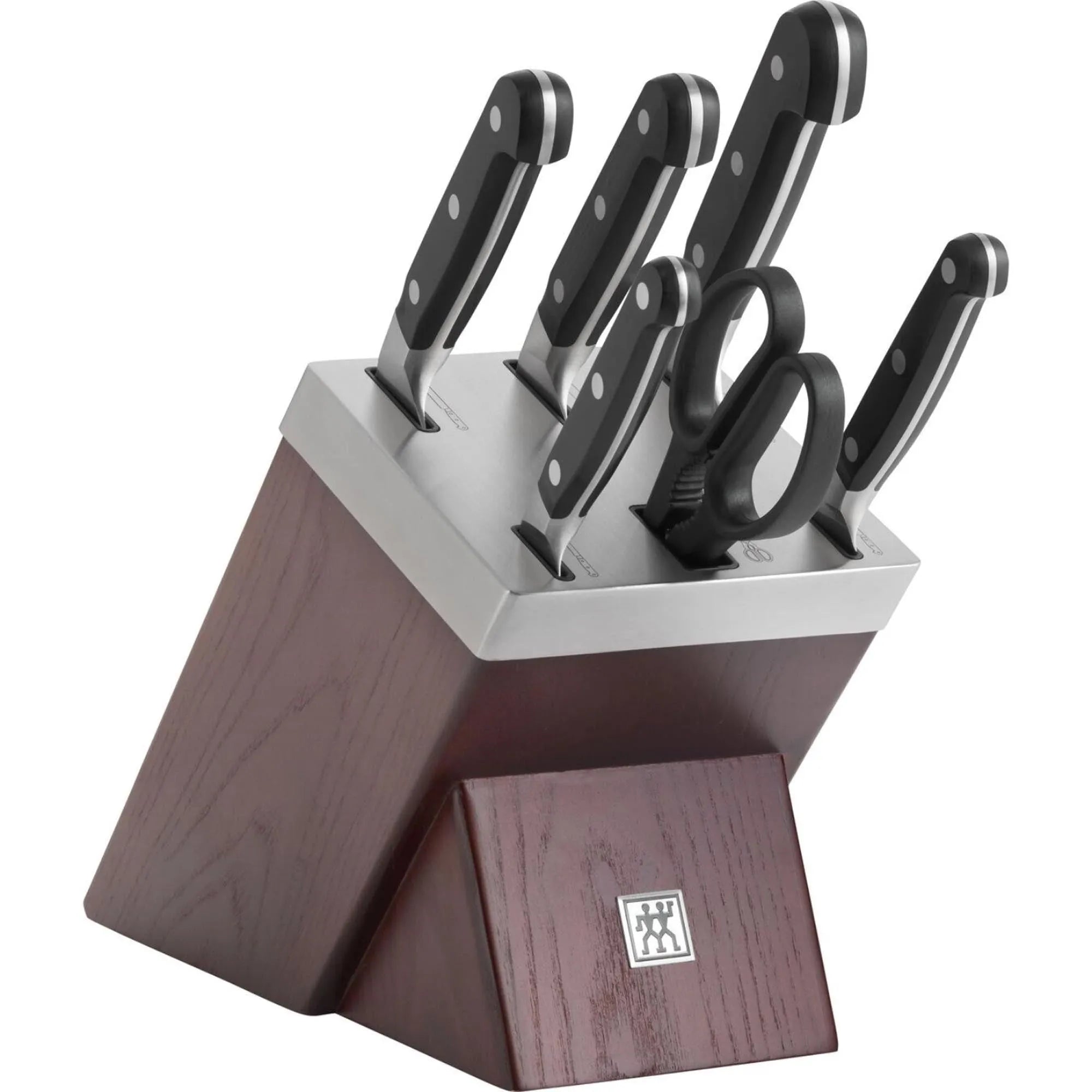 Zwilling Pro Holz Messerblock mit Schärfer, 7-tlg. - KAQTU Design