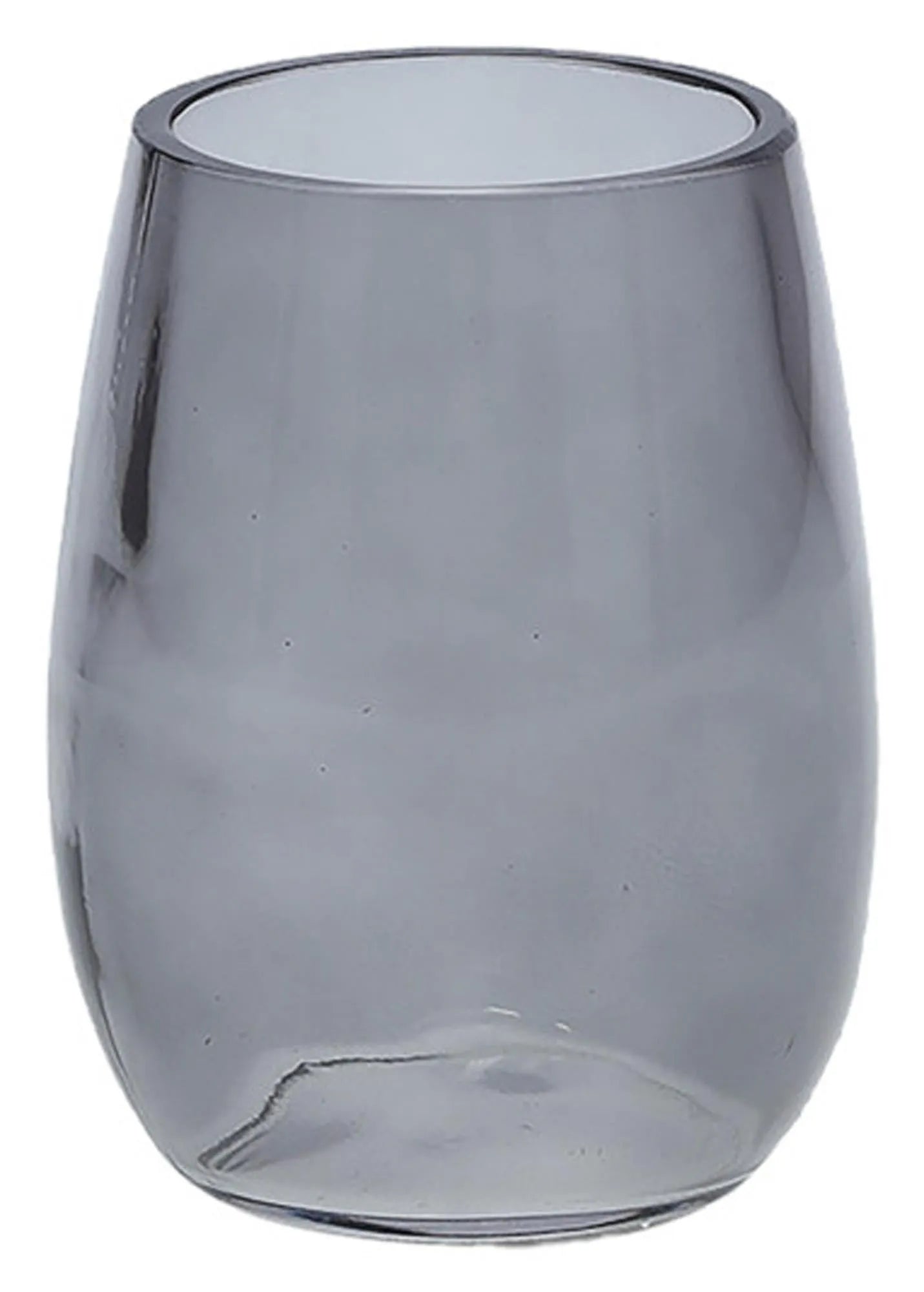 Eleganter Zahnputzbecher aus bruchsicherem, schwarzem Glas von ZELLER PRESENT – stilvoll, robust und pflegeleicht.