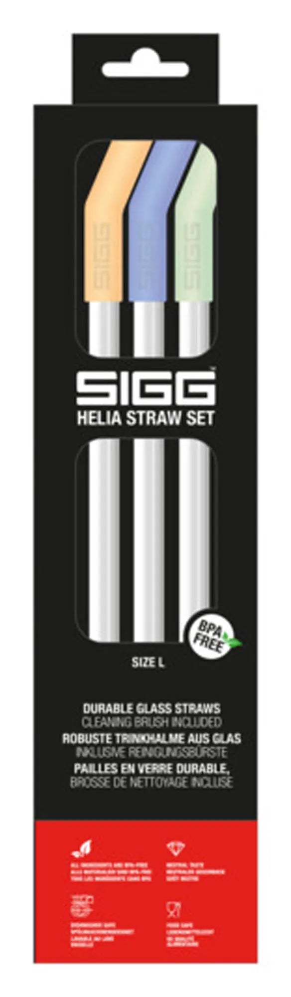 Trinkhalme Helia Straw Set Day Large 3 Stück in  präsentiert im Onlineshop von KAQTU Design AG. Barzubehör ist von SIGG