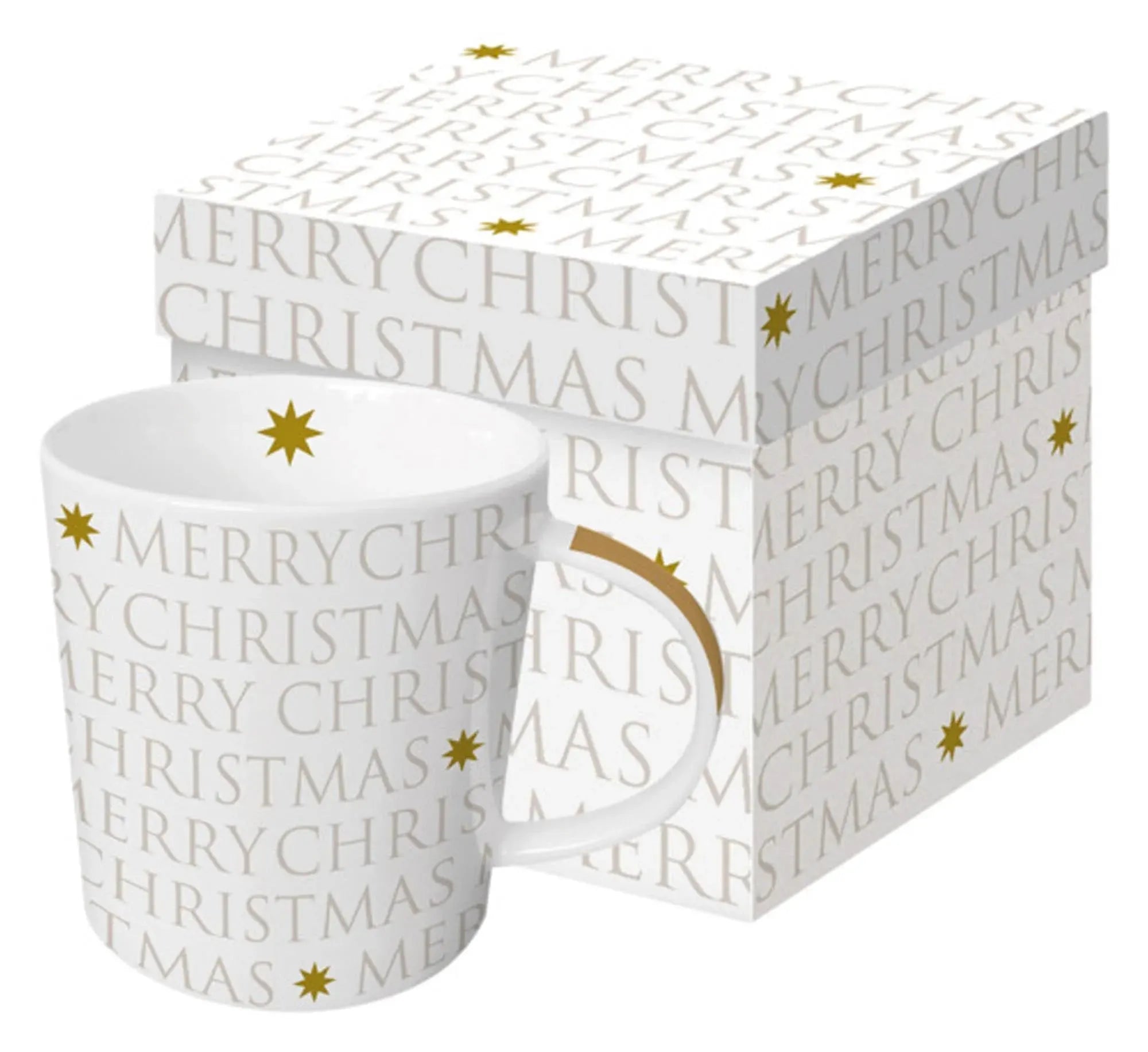 Henkelbecher Trend Mug GB Christmas Letters in  präsentiert im Onlineshop von KAQTU Design AG. Glas ist von PPD