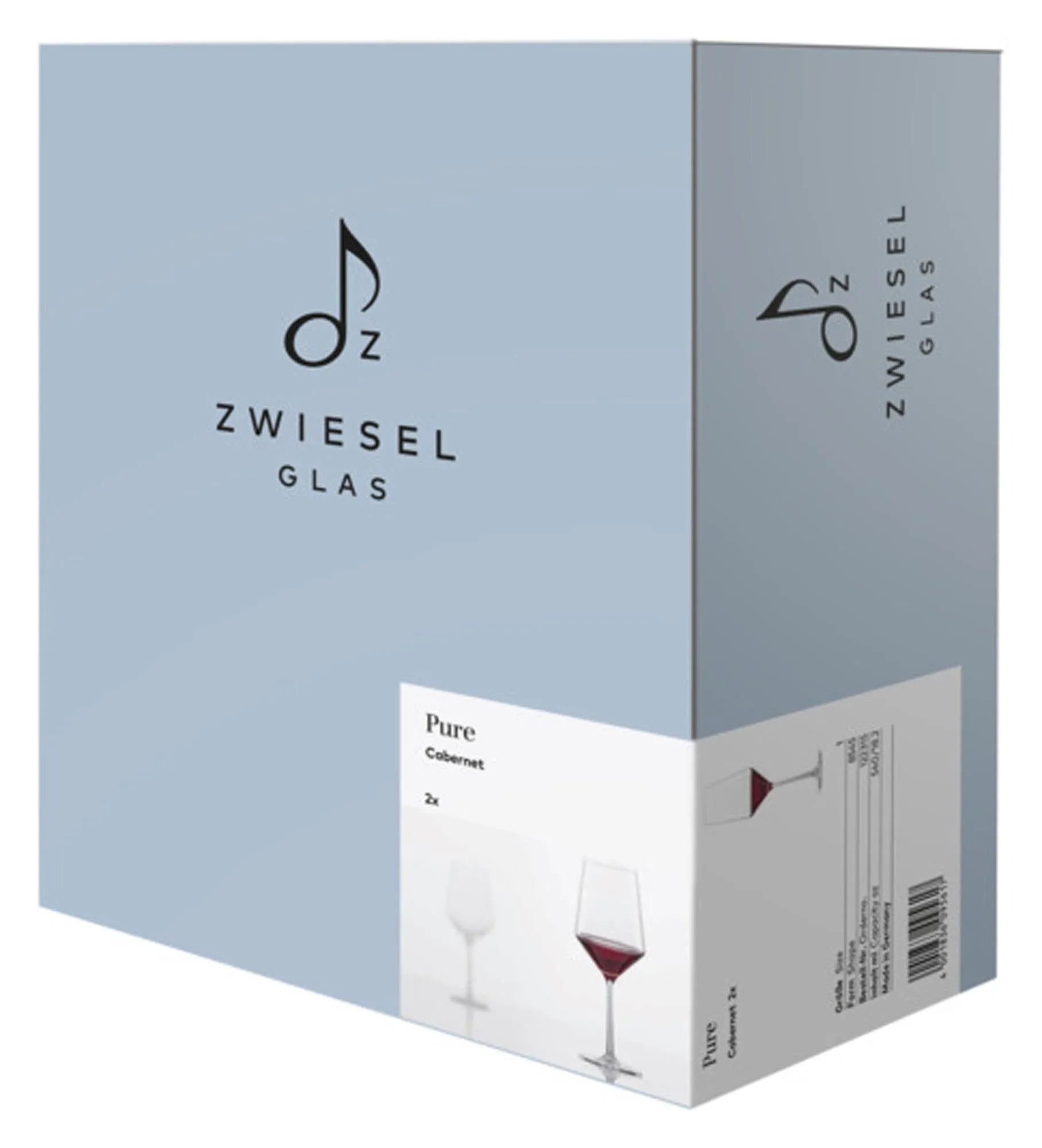 Cabernetglas Pure 1 2 Stück in  präsentiert im Onlineshop von KAQTU Design AG. Wein- & Sektglas ist von ZWIESEL GLAS