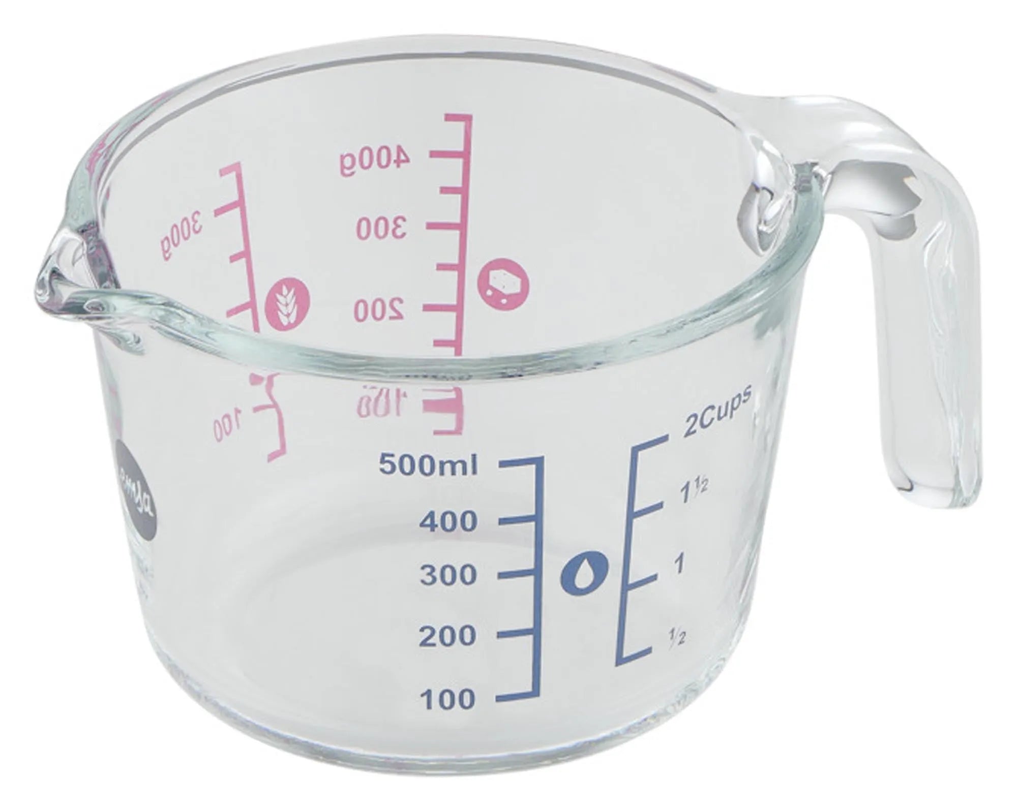 Der EMSA Messbecher Glas Prep&Bake 0.5 l: Präzise Messungen, hitzebeständiges Borosilikatglas, ergonomisch, spülmaschinenfest.