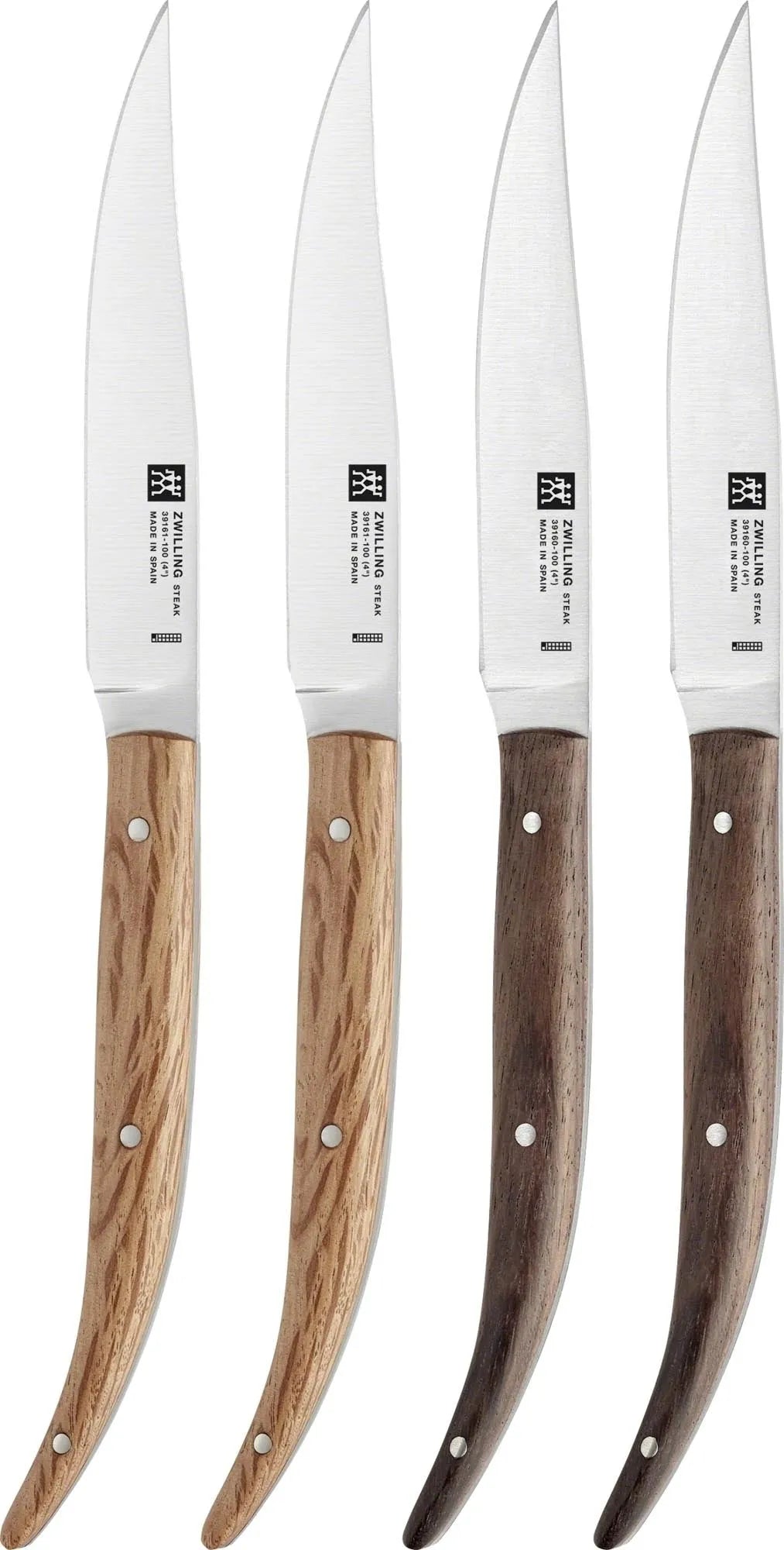 Zwilling Steakmesser 4er-Set, (2 Holm Oak 2 Palisander), 10 - KAQTU Design