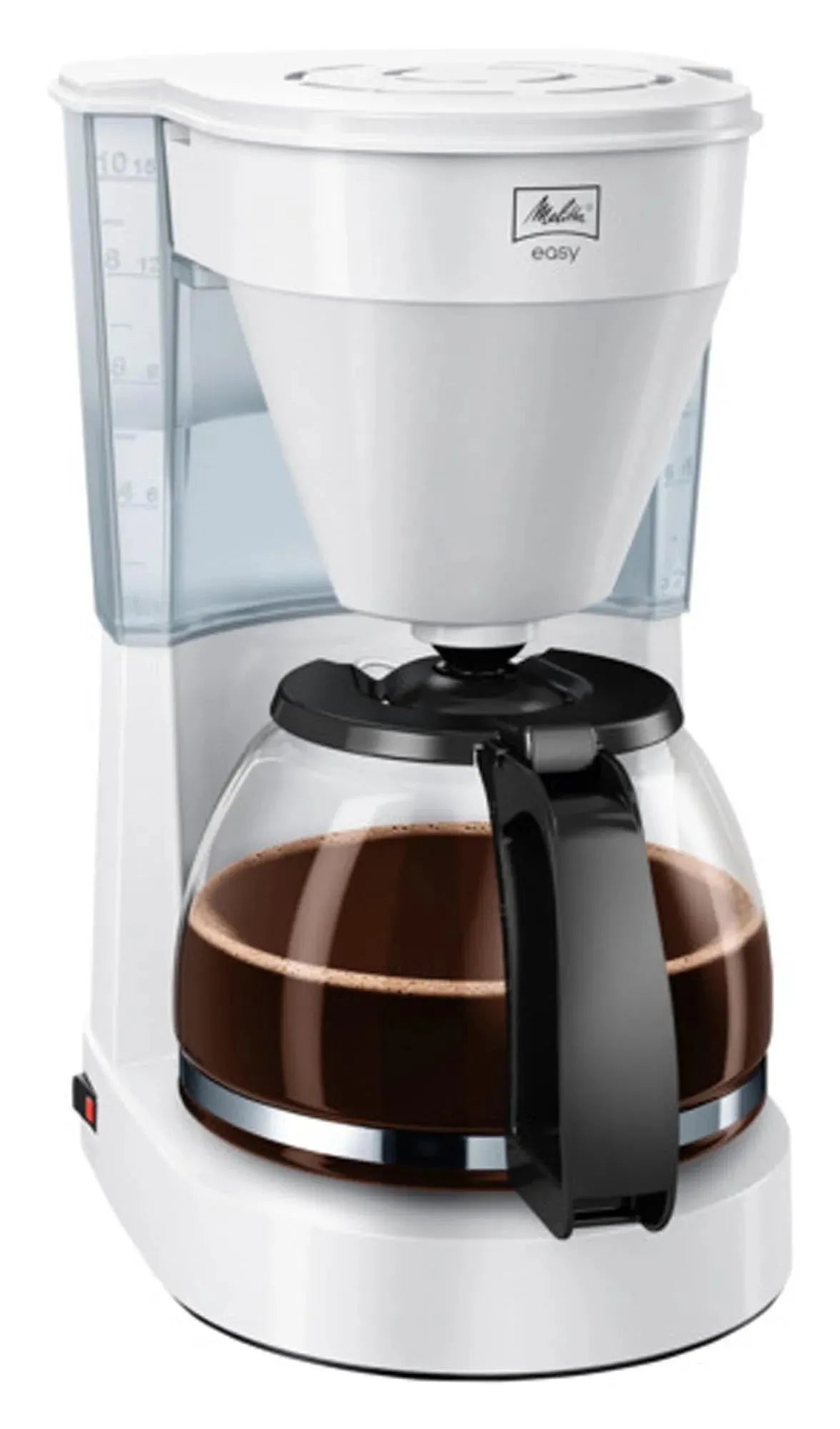 Die Melitta Easy 1023-01: 1050W Filterkaffeemaschine, Tropfstopp, Warmhalteplatte, modernes Design, BPA-frei, ideal für Kaffeeliebhaber.