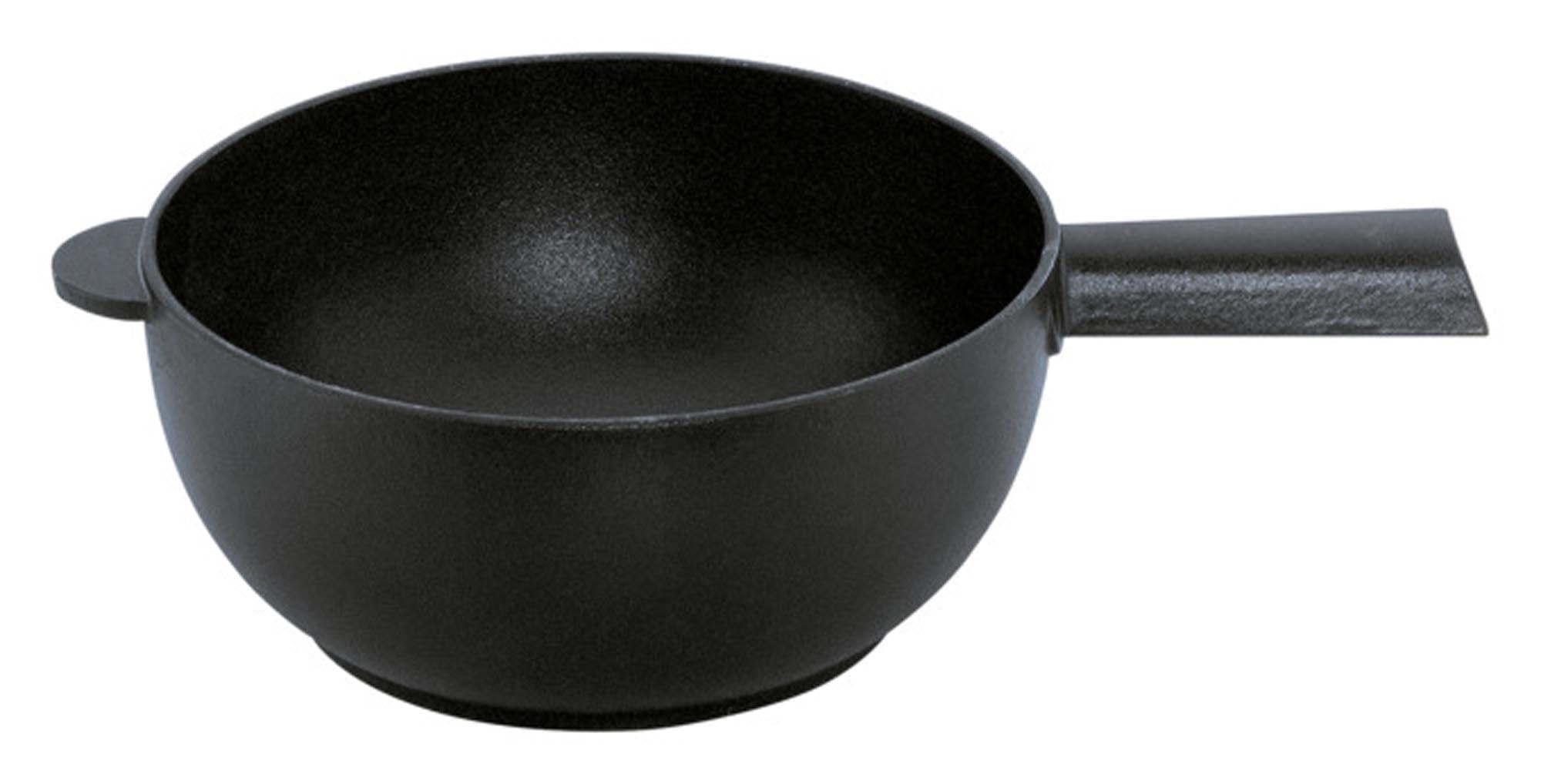 Caquelon Saas-Fee Gusseisen schwarz matt 2.0 l ø 20 cm in  präsentiert im Onlineshop von KAQTU Design AG. Fondue/Raclette ist von SPRING