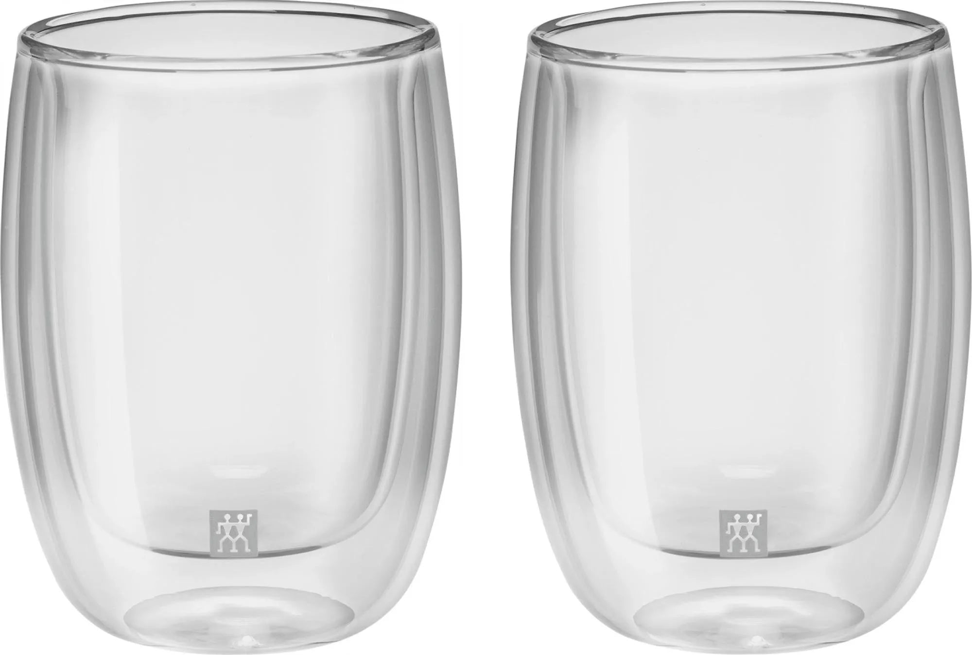 Doppelwandige Sorrento Kaffeegläser von Zwilling, 200 ml, aus robustem Borosilikat-Glas, ideal für Espresso & Cappuccino.