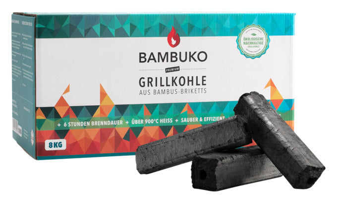 Grillkohle Bambuko 8 kg in  präsentiert im Onlineshop von KAQTU Design AG. Grillzubehör ist von MCBRIKETT