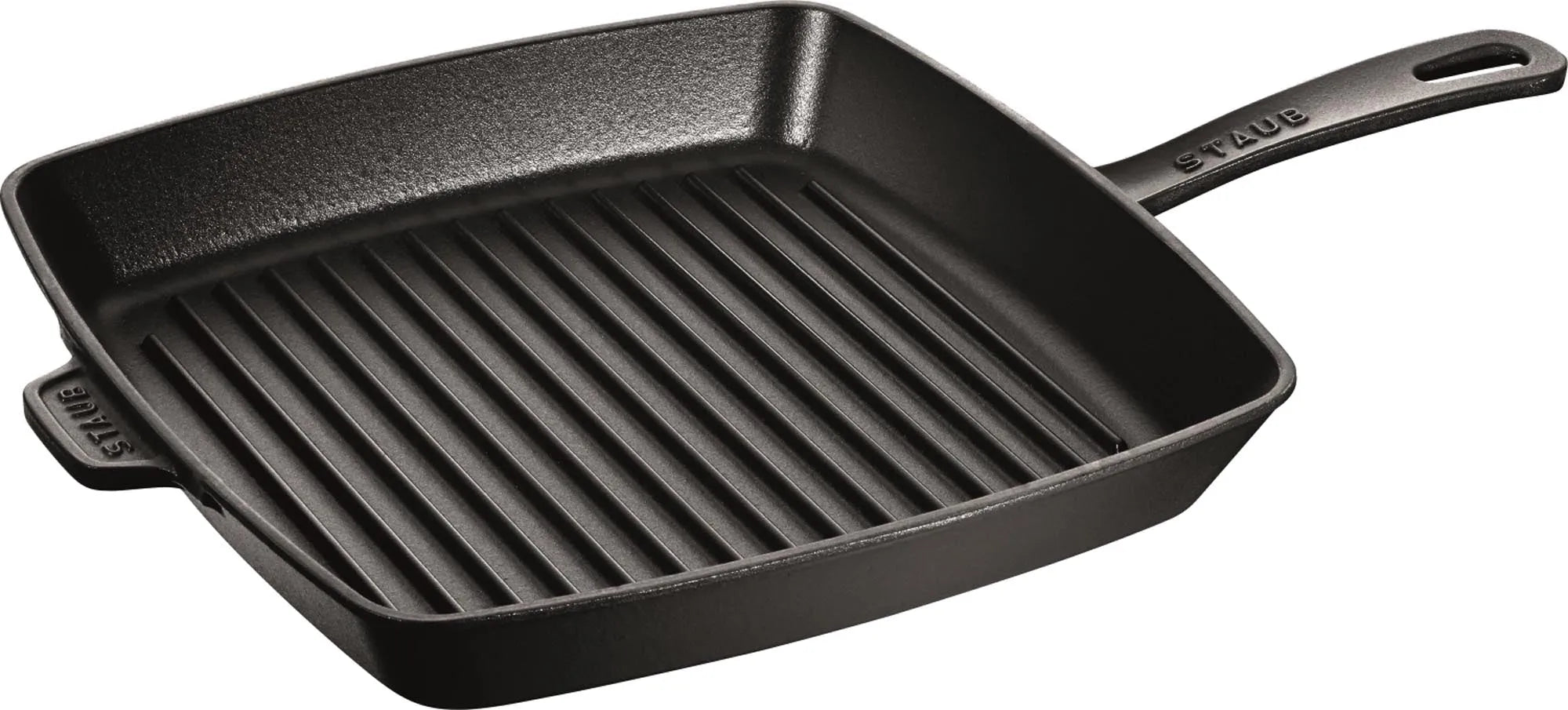 Robuste 30 cm Grillpfanne aus Gusseisen mit Grillrillen für perfekte Grillstreifen und intensiven Geschmack. Pflegeleicht und vielseitig.