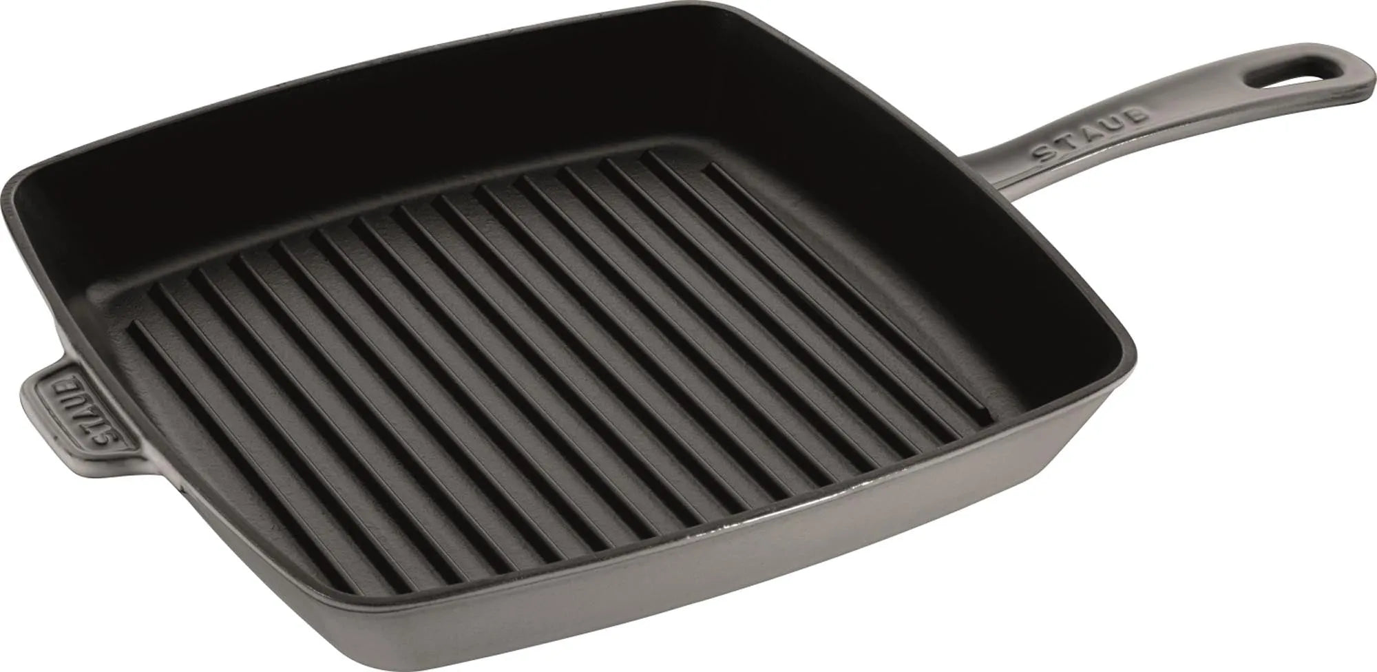 American Grillpfanne 26 cm, Graphit-Grau, Gusseisen - KAQTU Design