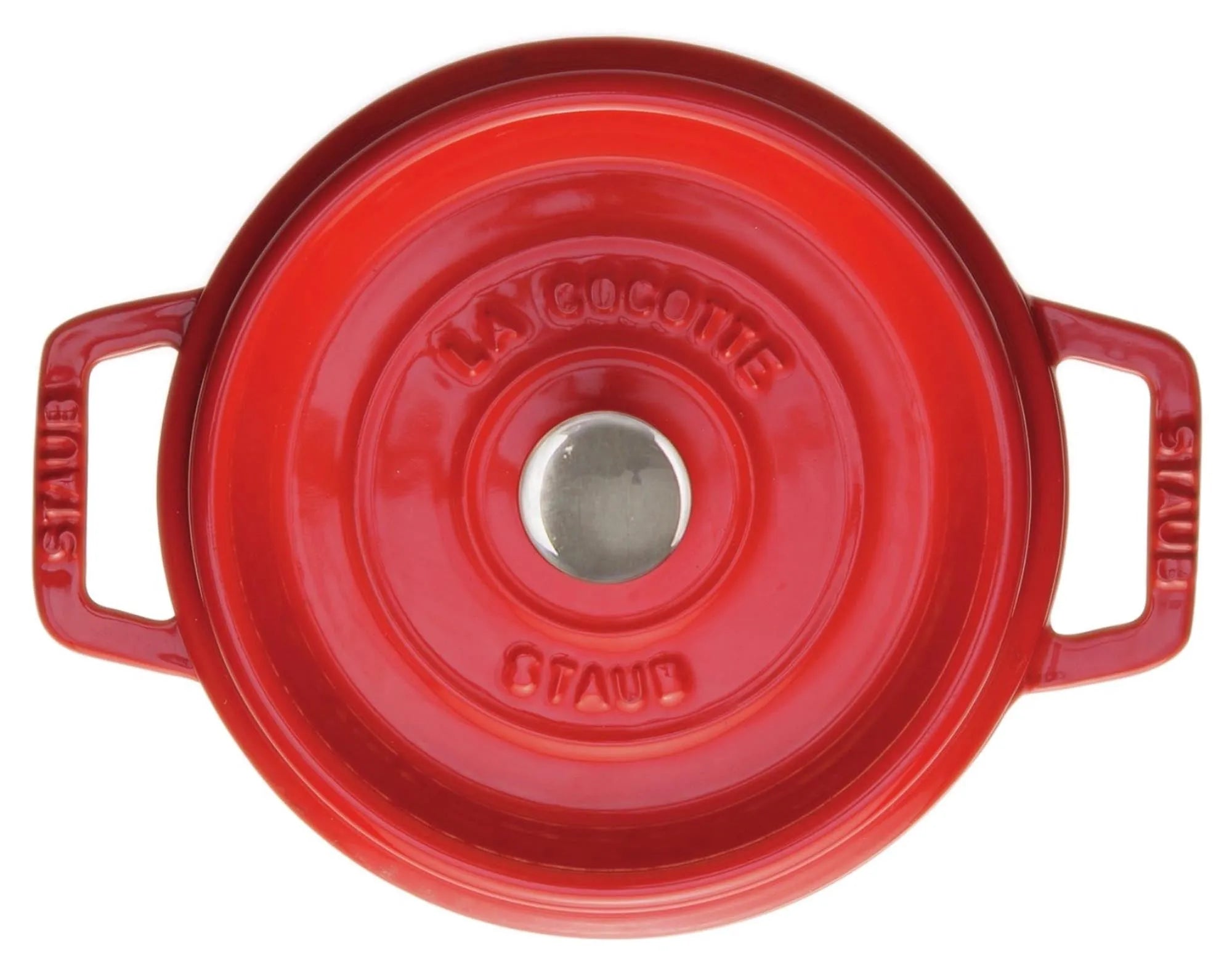 Cocotte rund 1.7l in Kirschrot präsentiert im Onlineshop von KAQTU Design AG. Pfanne/Topf ist von Staub