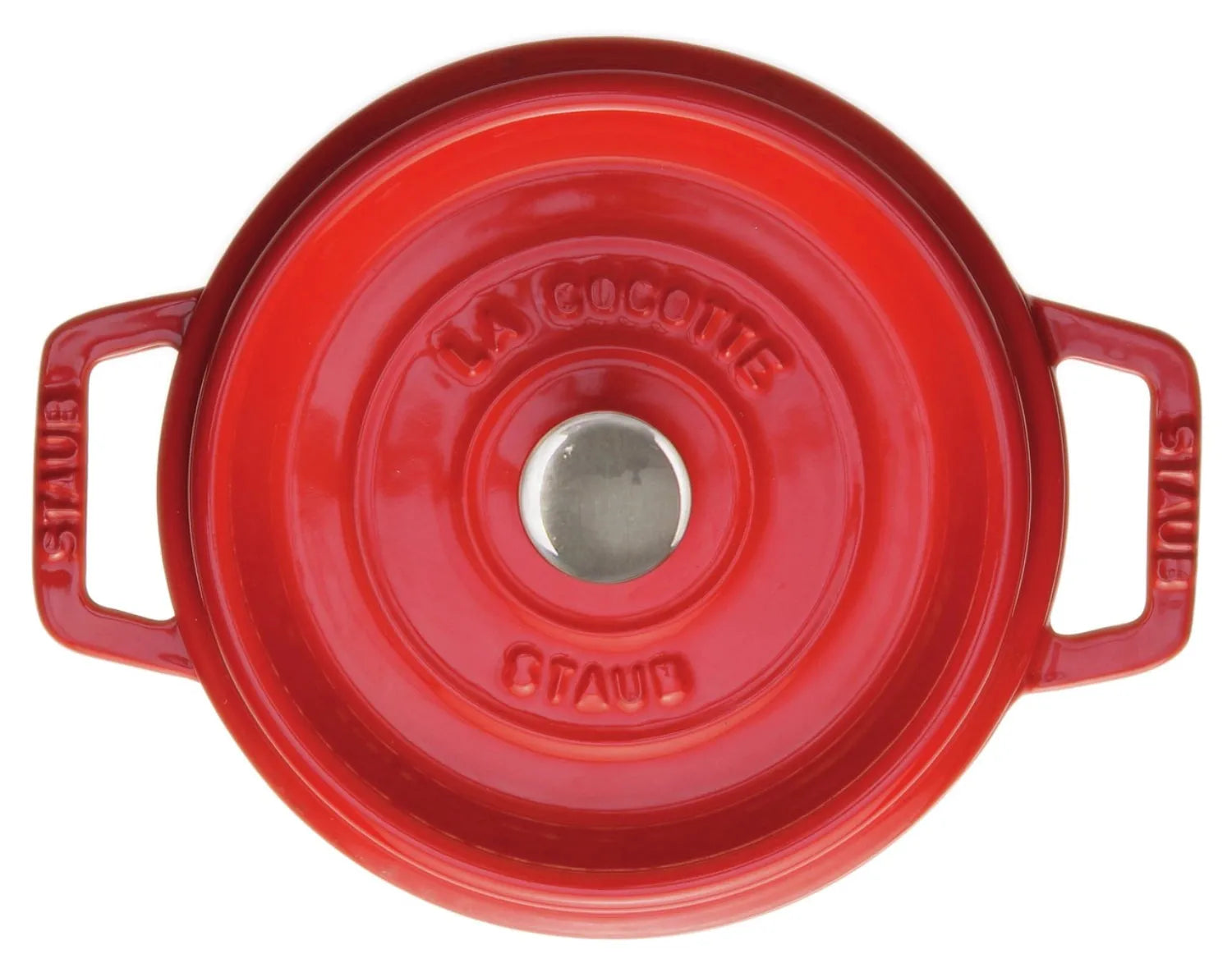 Cocotte 30 cm, rund, Kirsch-Rot, Gusseisen 8.35l