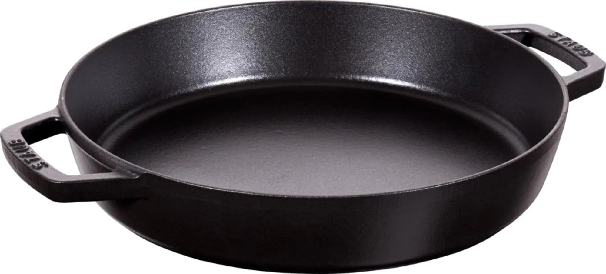 Staub Paella-Pfanne 34 cm, Gusseisen, schwarz: Perfekt für authentische Paella, exzellente Wärmespeicherung, pflegeleicht, robust.