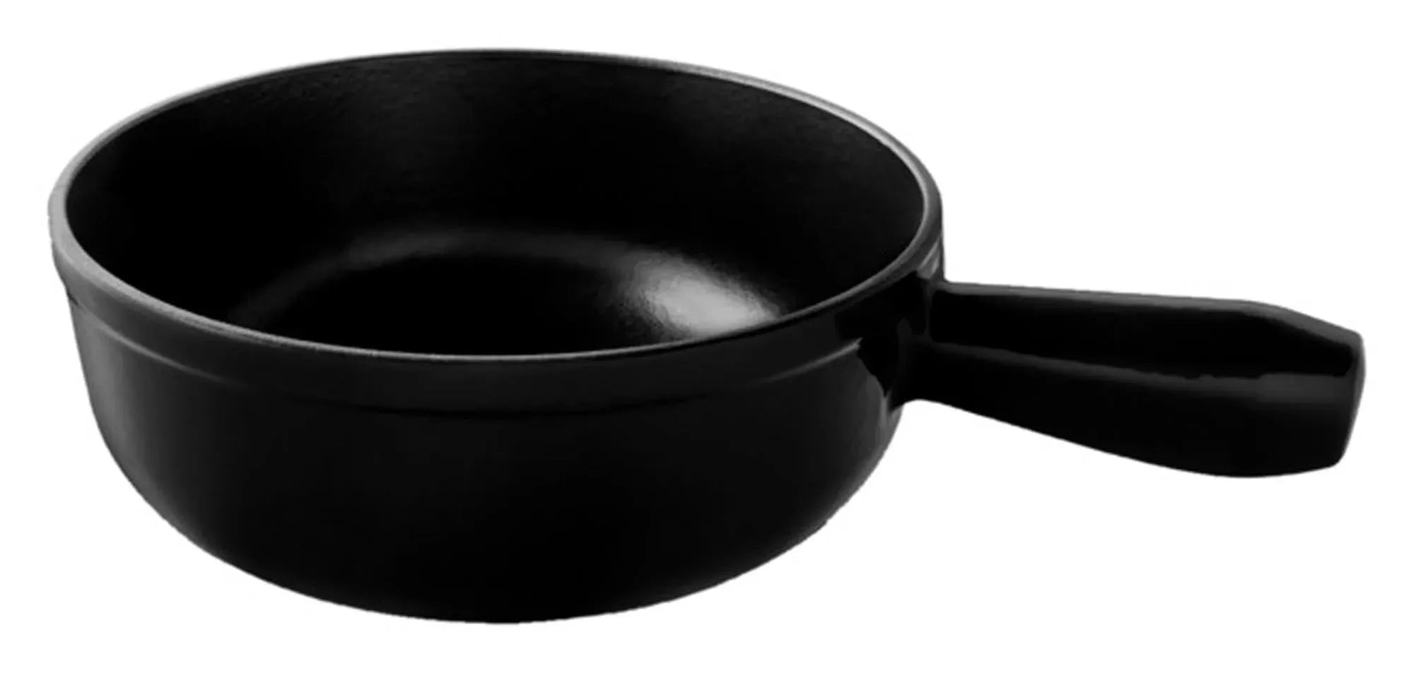 Fonduecaquelon Guss Lenk ø 20 cm von KISAG: Hochwertiges Gusseisen, perfekte Wärmeverteilung, ideal für Käse- und Schokoladenfondue.