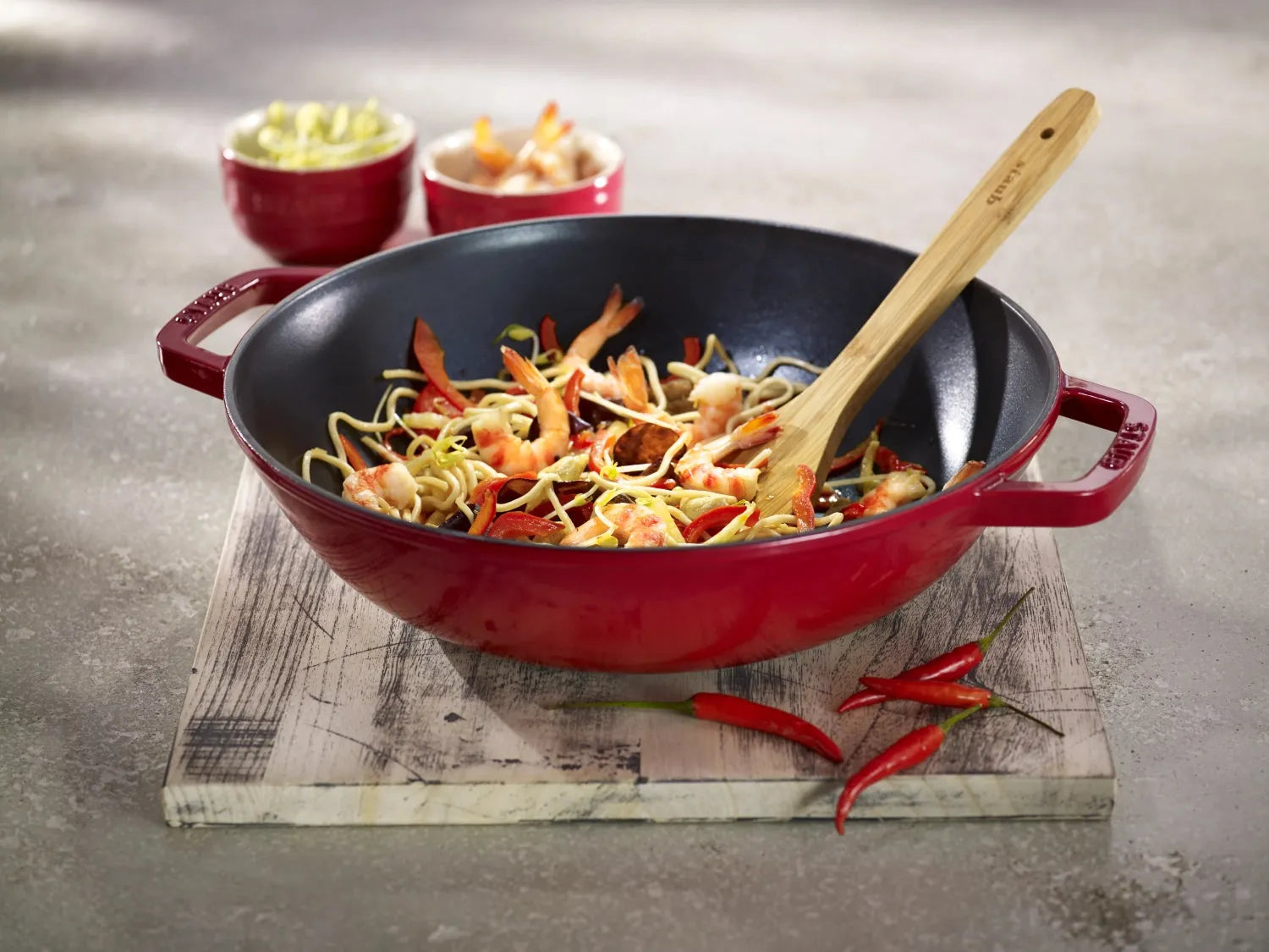 Wok mit Glasdeckel 4.4l