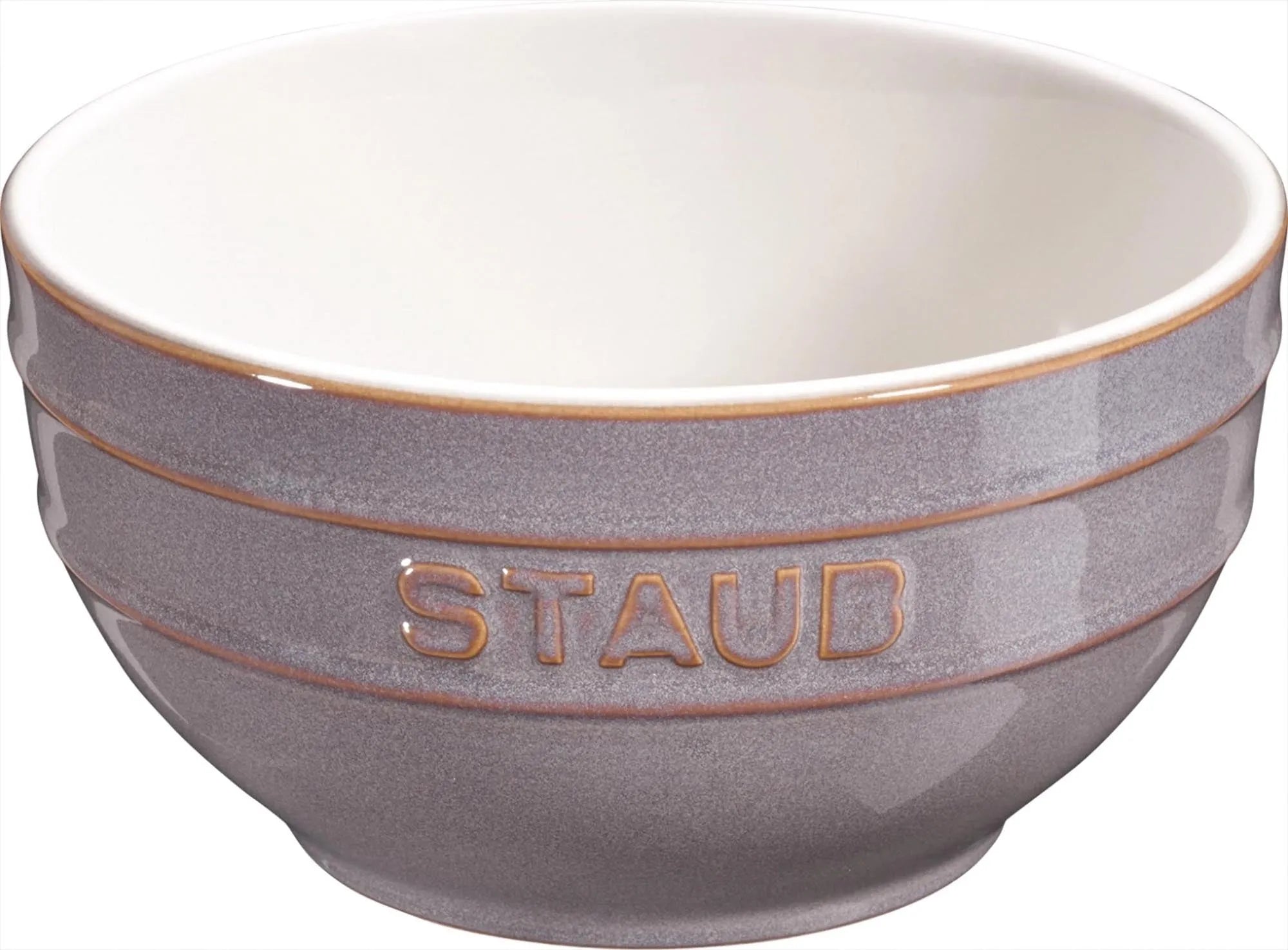 Kleine Keramik Schüssel von Staub, antik-grau, 12 cm. Langlebig, stilvoll, ideal für Snacks, Salate, Dips. Spülmaschinenfest.