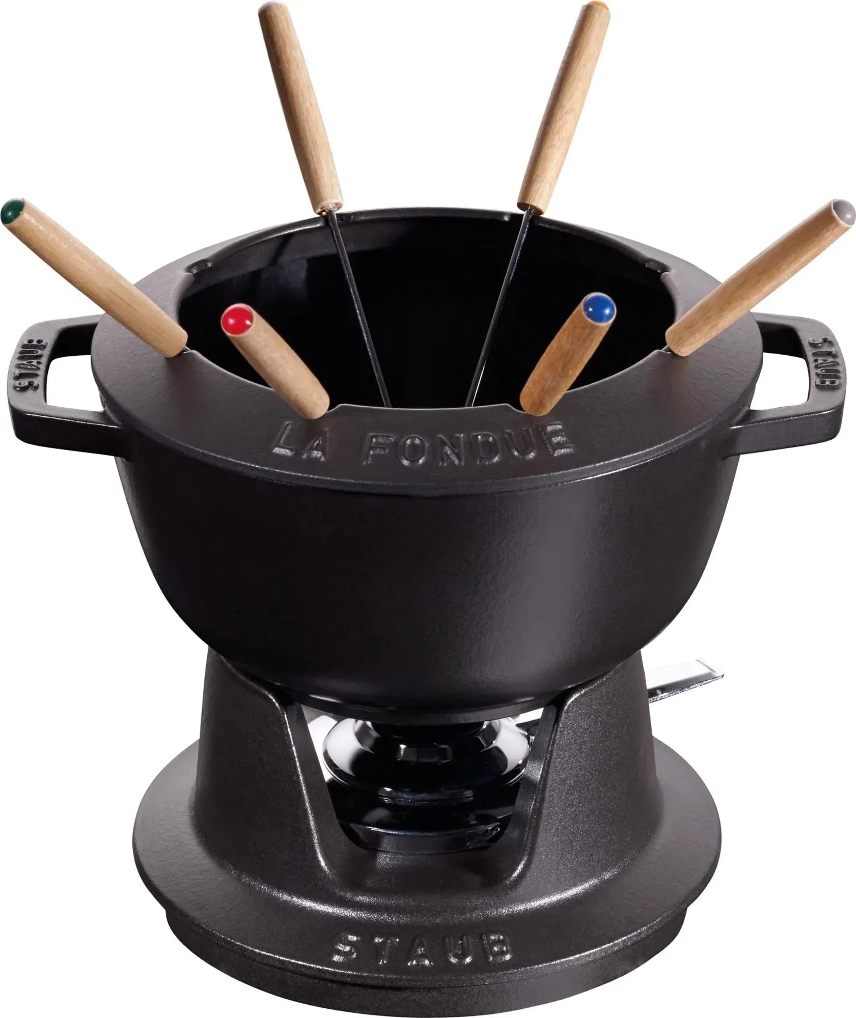 Fondue Set mit 2 Griffen 20 cm in Schwarz präsentiert im Onlineshop von KAQTU Design AG. Fondue/Raclette ist von Staub