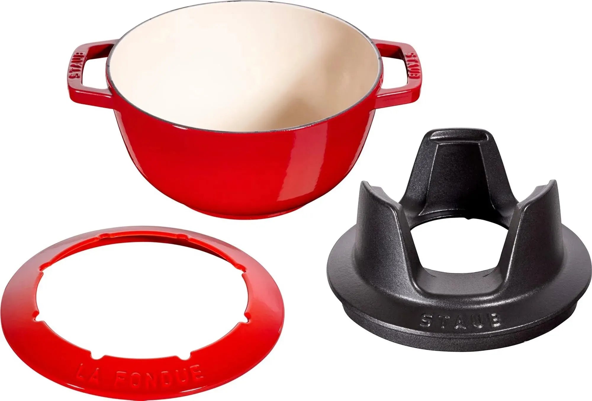 Staub Fondue Set 20 cm: Perfekt für gesellige Fondue-Abende.