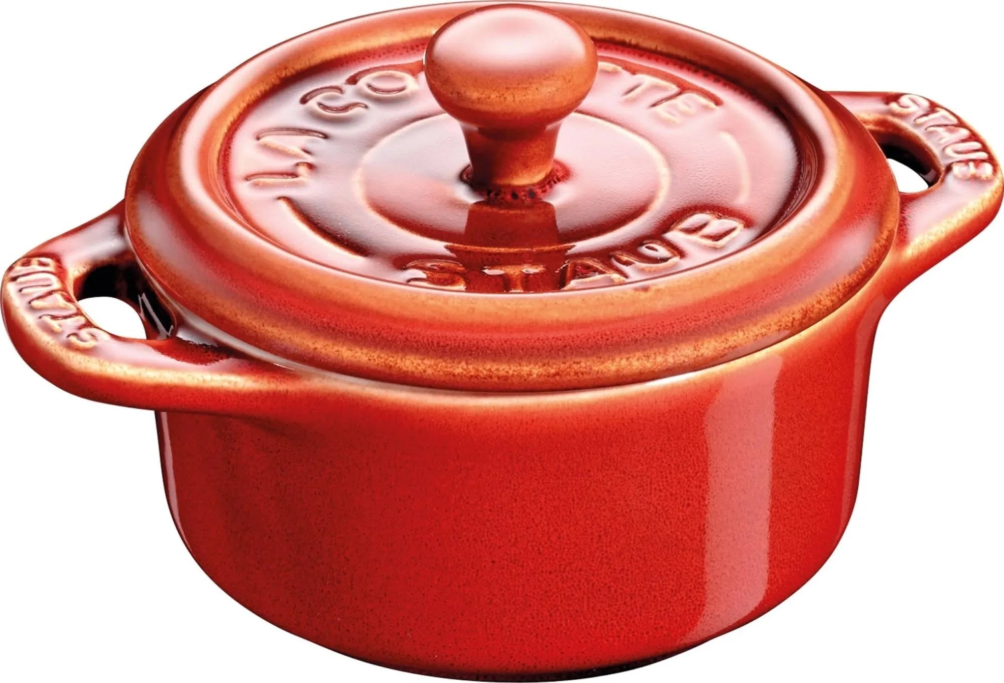 Elegante Mini Cocotte von Staub, 10 cm, Antik-Kupfer, 0,2l. Ideal für Beilagen, Desserts. Ofenfest, spülmaschinenfest.