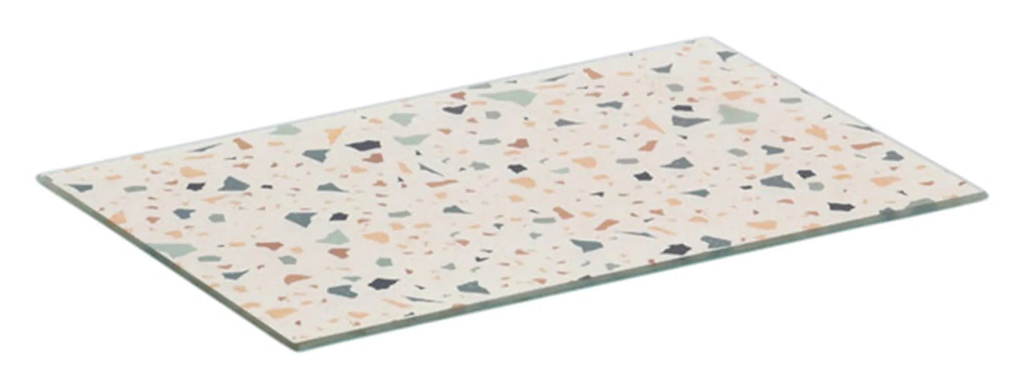 Schneidbrett Glas Terrazzo 30x20 cm in  präsentiert im Onlineshop von KAQTU Design AG. Schneidbrett ist von ZELLER PRESENT