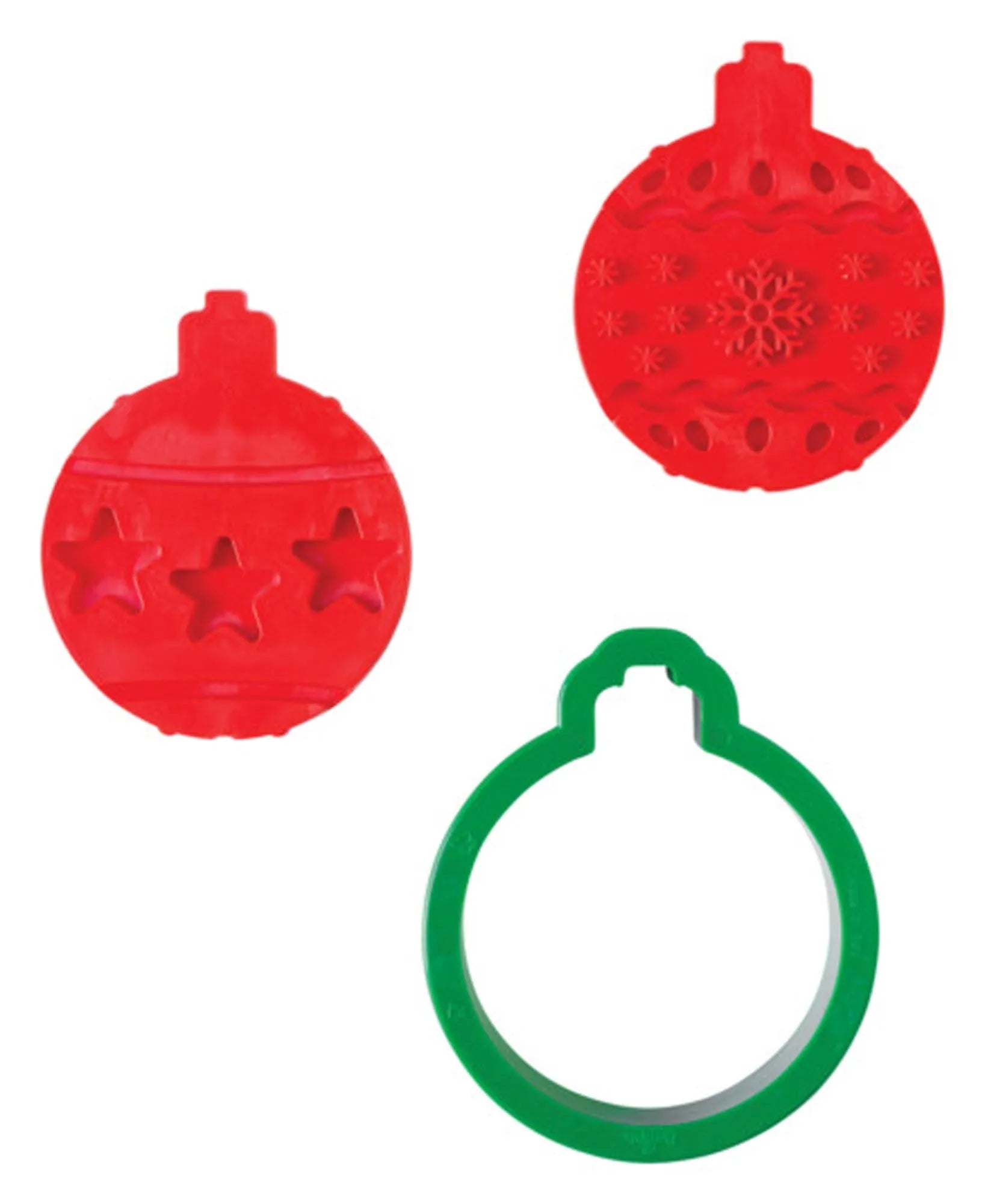 Ausstecher-Set Weihnachtskugel ø 7.5x9x2.2 cm mit 2 Prägestempel ø 6.8x8 cm in  präsentiert im Onlineshop von KAQTU Design AG. Ausstecher ist von DECORA