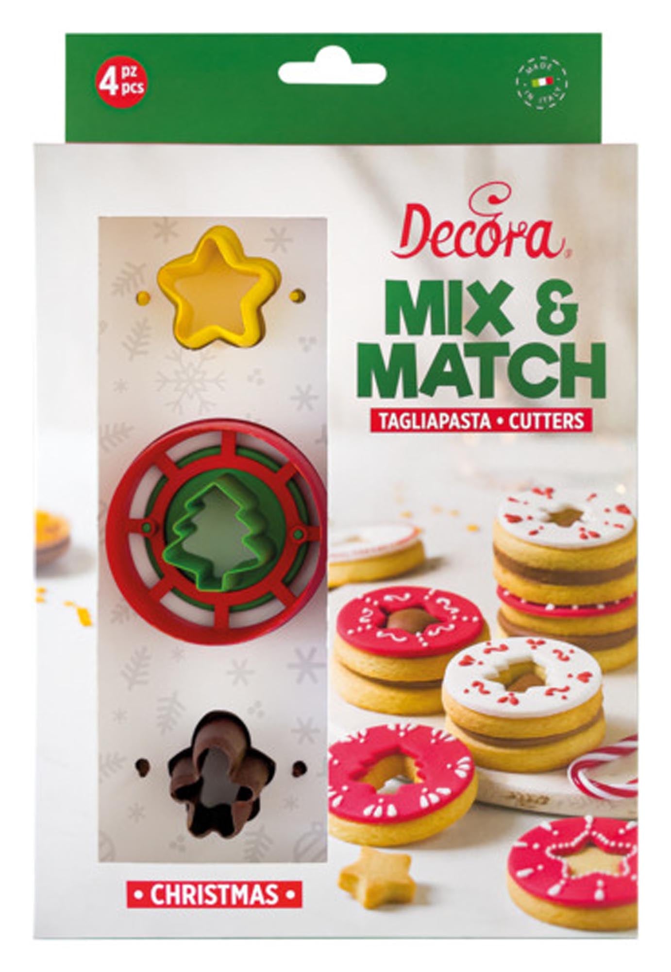 Ausstecher Linzer Christmas 4er Mix&Match in  präsentiert im Onlineshop von KAQTU Design AG. Ausstecher ist von DECORA